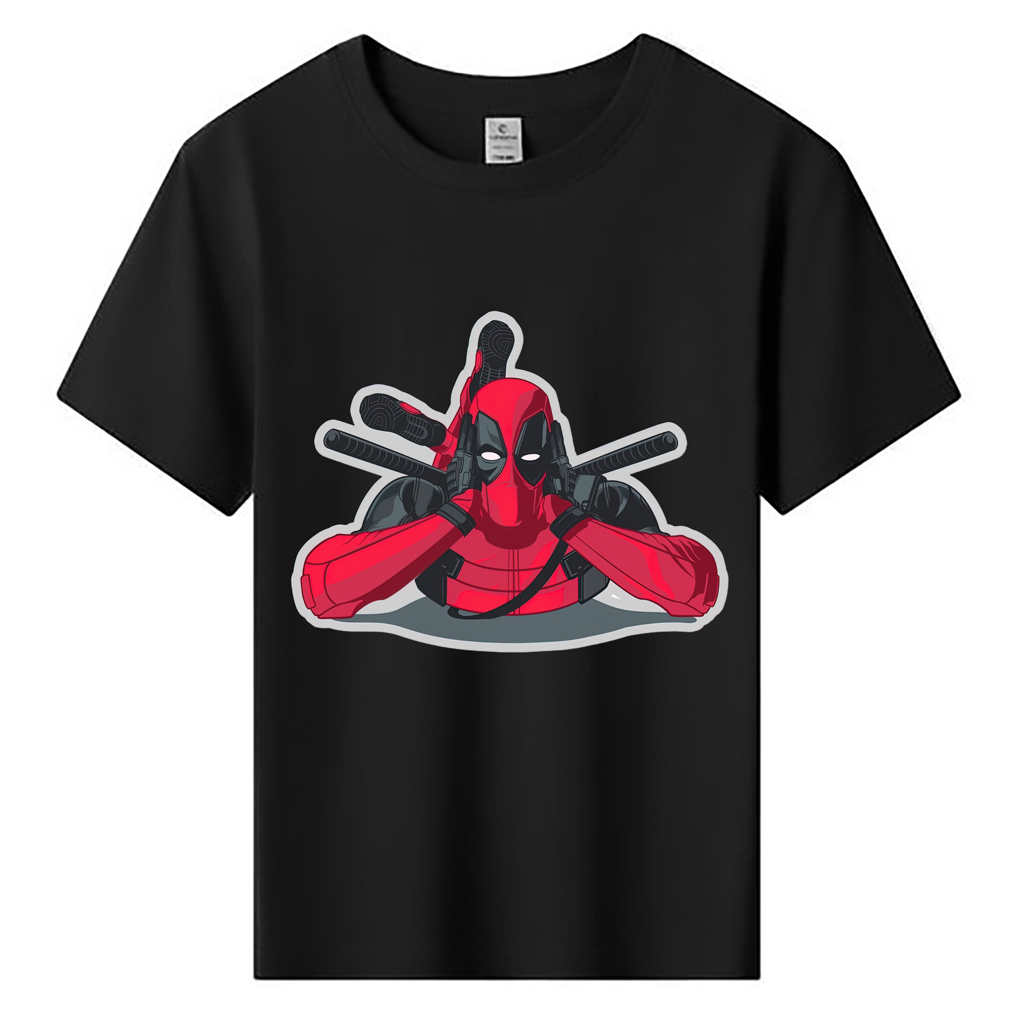 （画像用） Deadpool デッドプール 綿100％キッズTシャツ（フロントプリント）