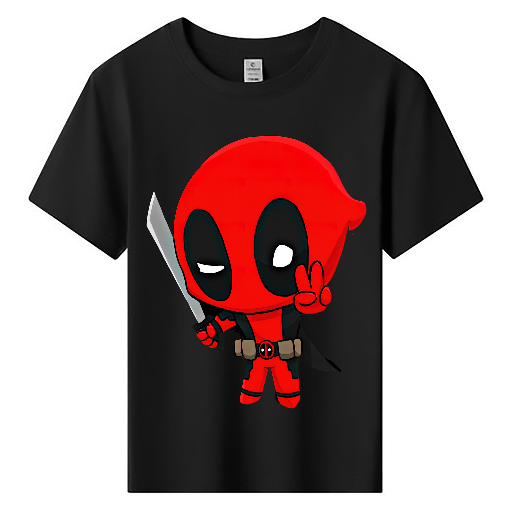 （画像用） Deadpool デッドプール 綿100％キッズTシャツ（フロントプリント）