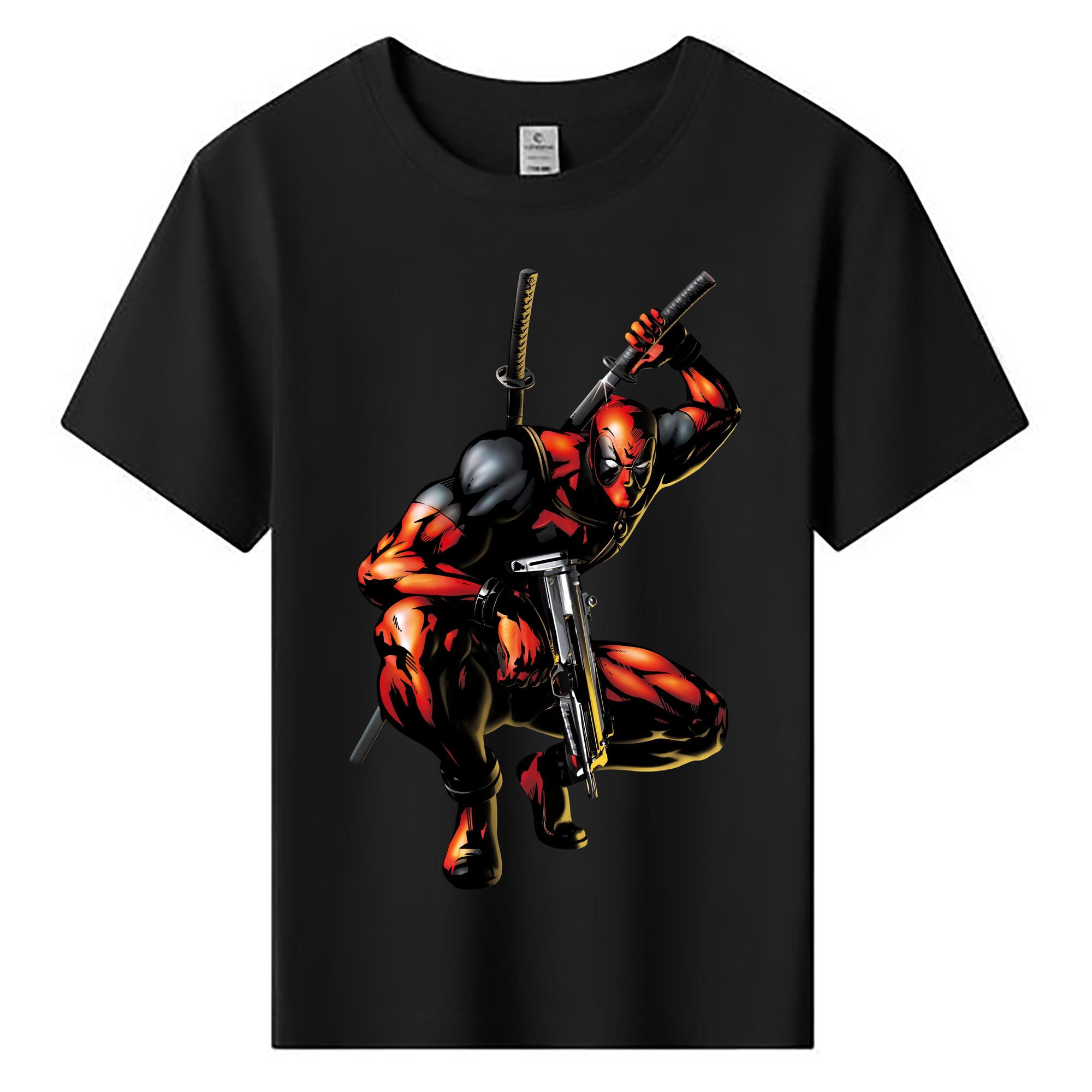 （画像用） Deadpool デッドプール 綿100％キッズTシャツ（フロントプリント）