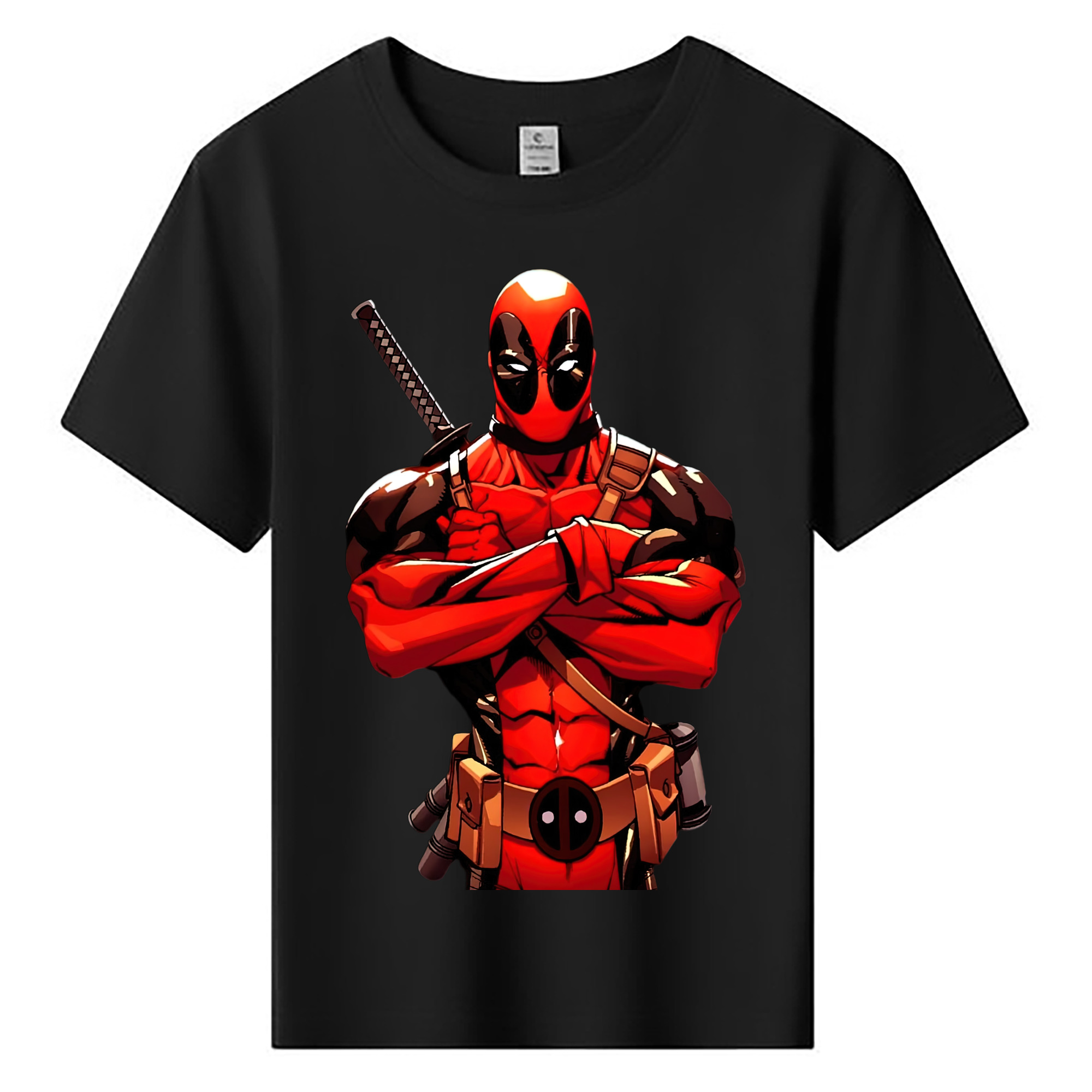 （画像用） Deadpool デッドプール 綿100％キッズTシャツ（フロントプリント）