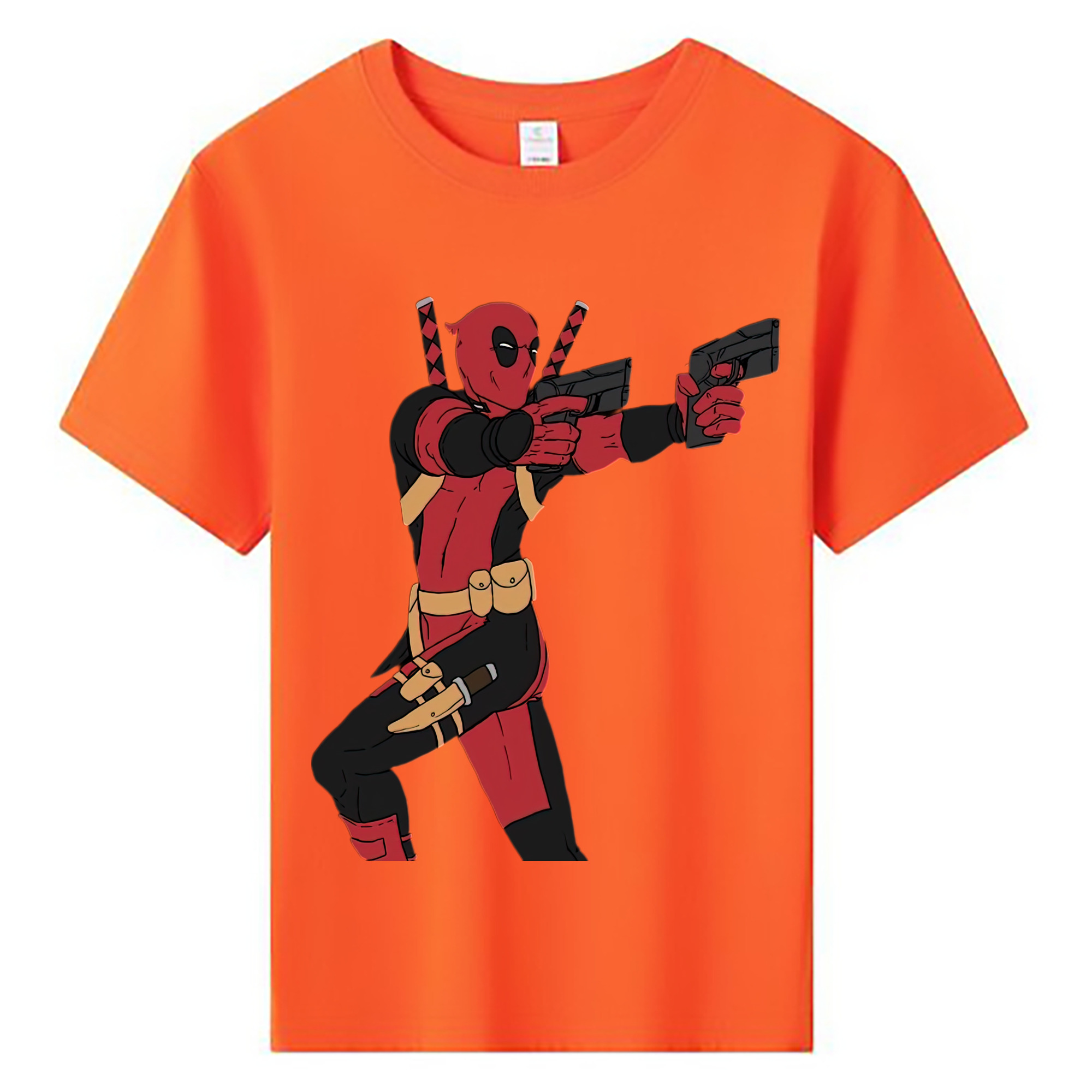 （画像用） Deadpool デッドプール 綿100％キッズTシャツ（フロントプリント）