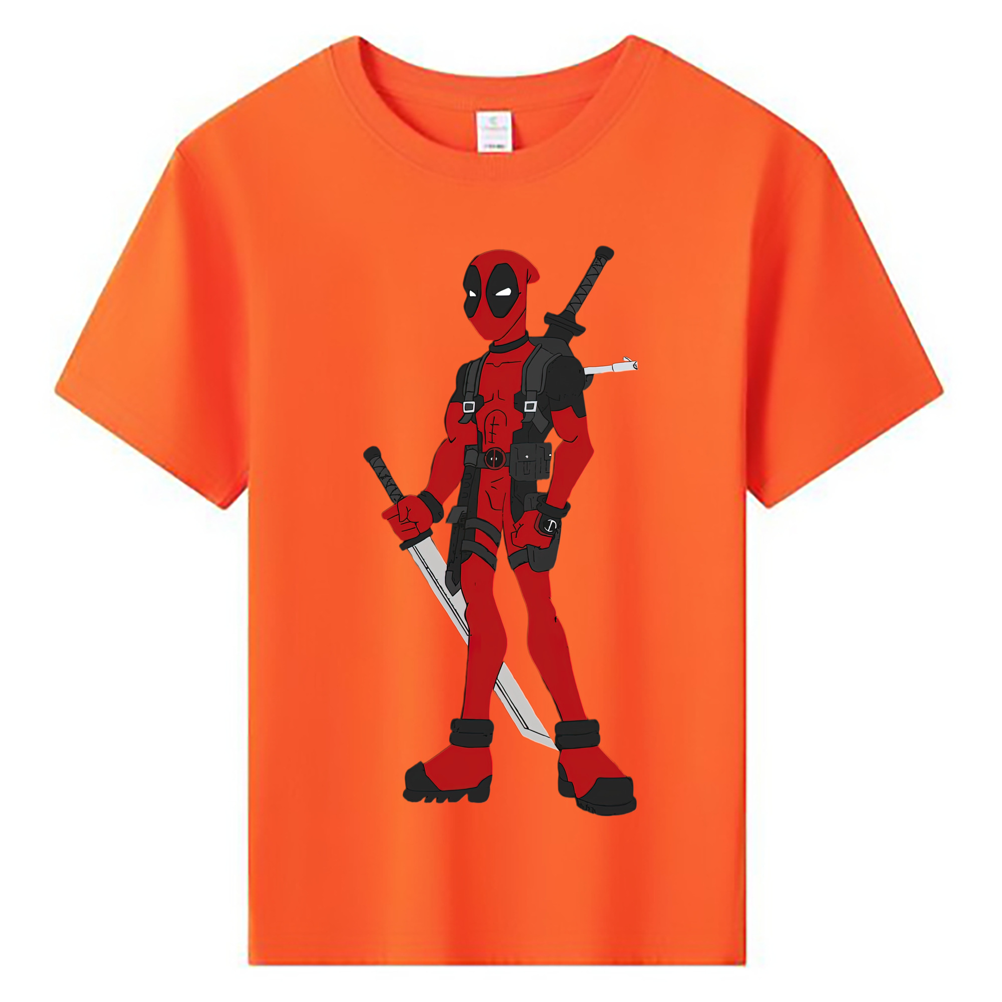 （画像用） Deadpool デッドプール 綿100％キッズTシャツ（フロントプリント）