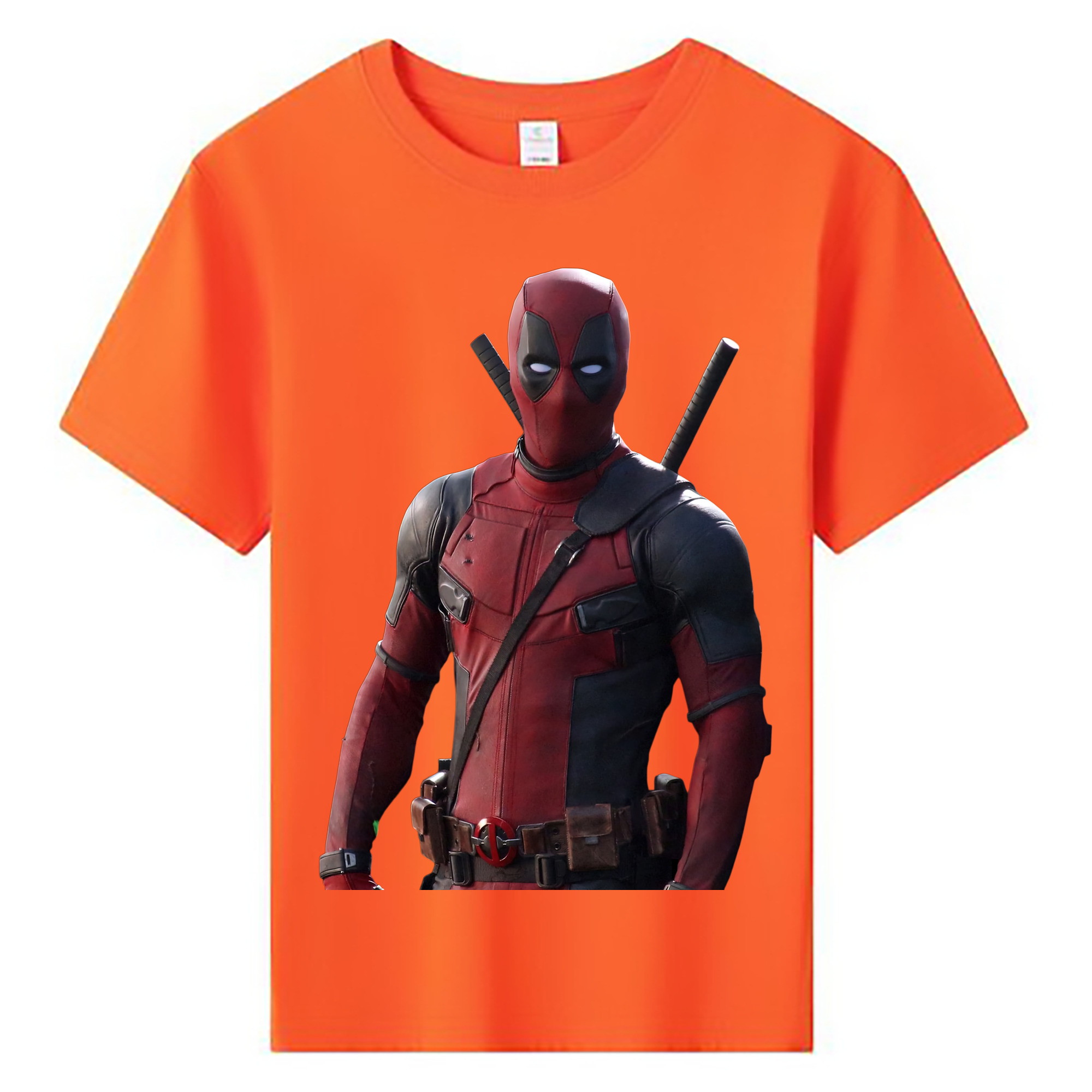 （画像用） Deadpool デッドプール 綿100％キッズTシャツ（フロントプリント）