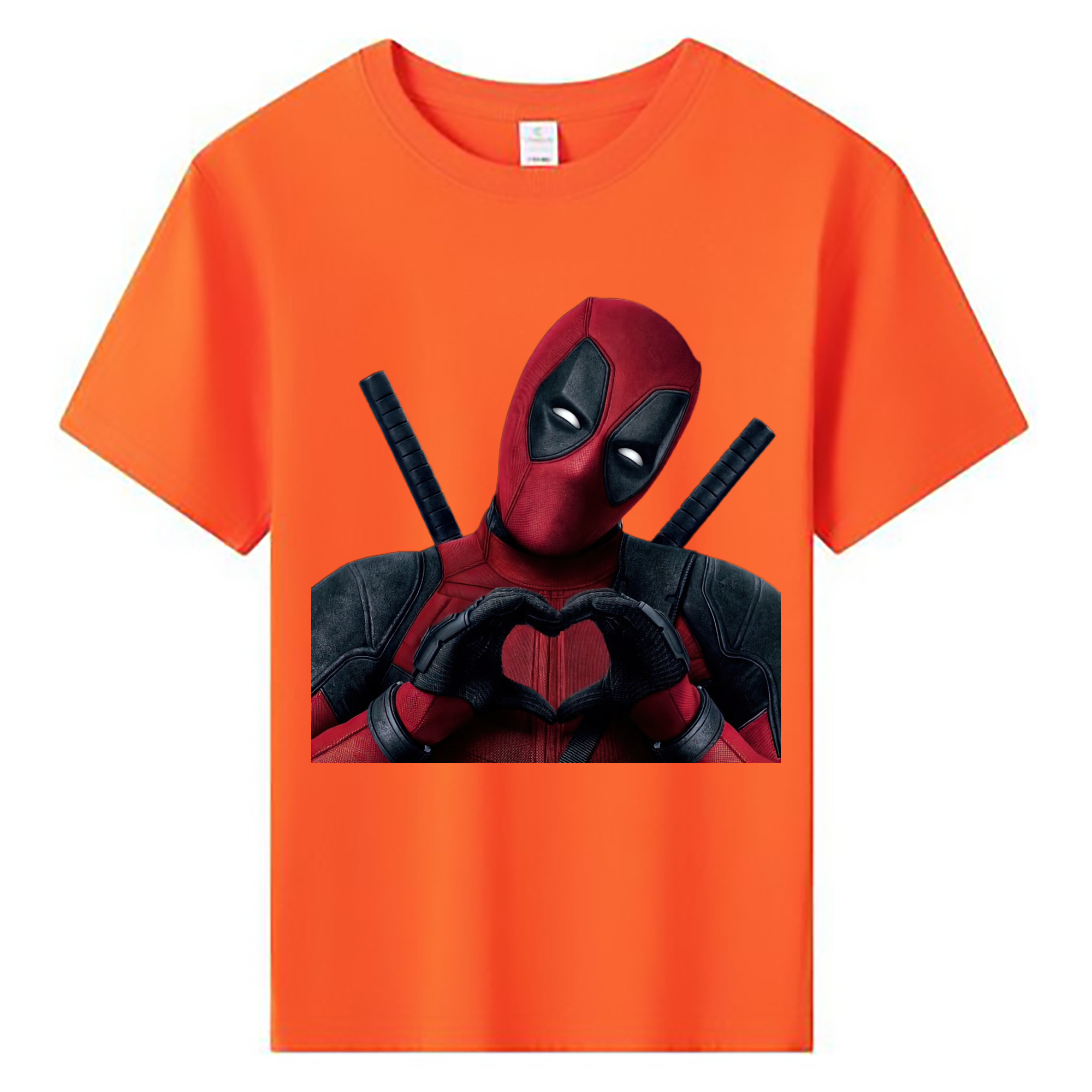 （画像用） Deadpool デッドプール 綿100％キッズTシャツ（フロントプリント）