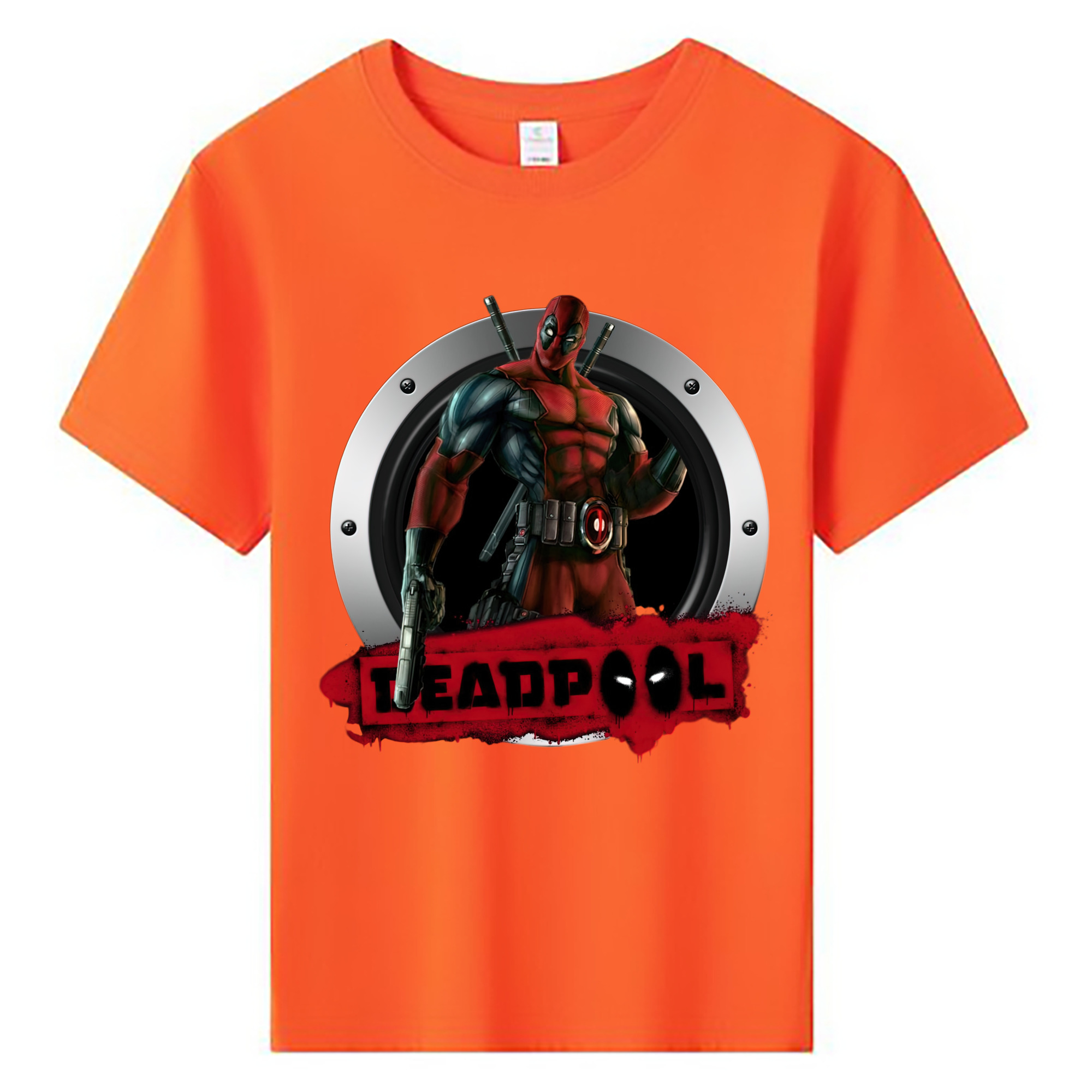 （画像用） Deadpool デッドプール 綿100％キッズTシャツ（フロントプリント）