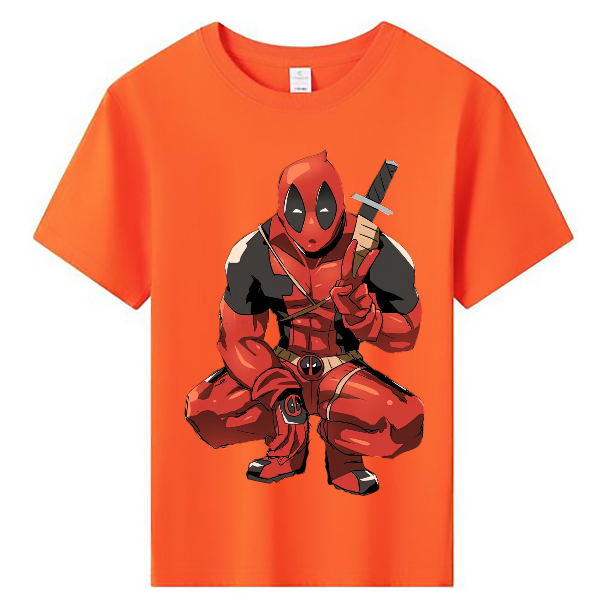（画像用） Deadpool デッドプール 綿100％キッズTシャツ（フロントプリント）