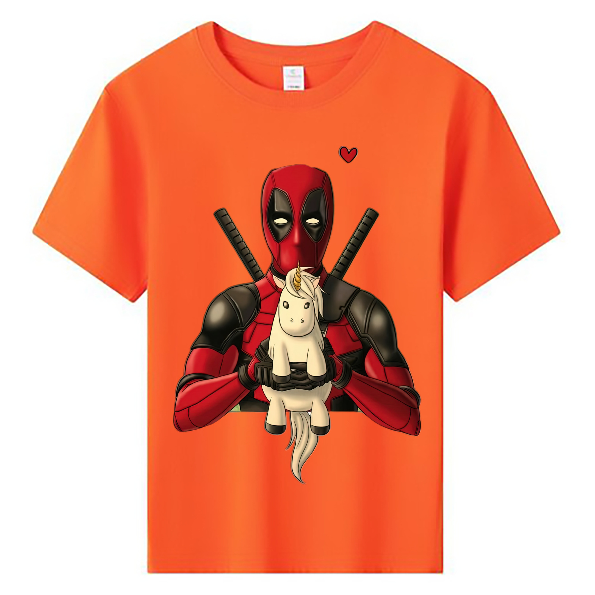 （画像用） Deadpool デッドプール 綿100％キッズTシャツ（フロントプリント）