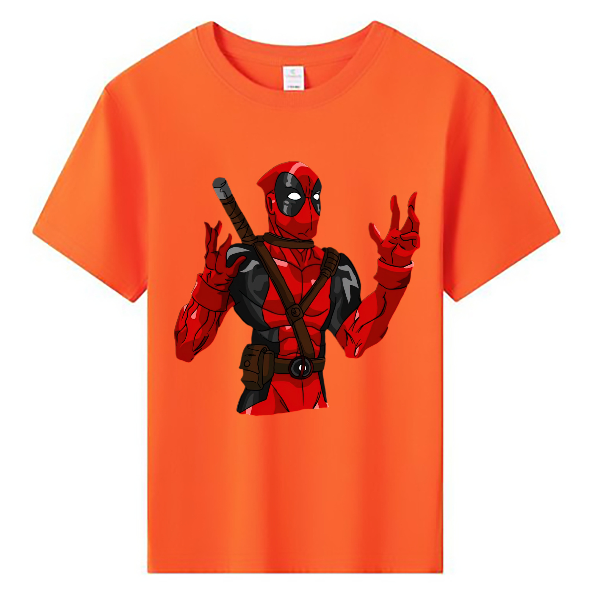 （画像用） Deadpool デッドプール 綿100％キッズTシャツ（フロントプリント）