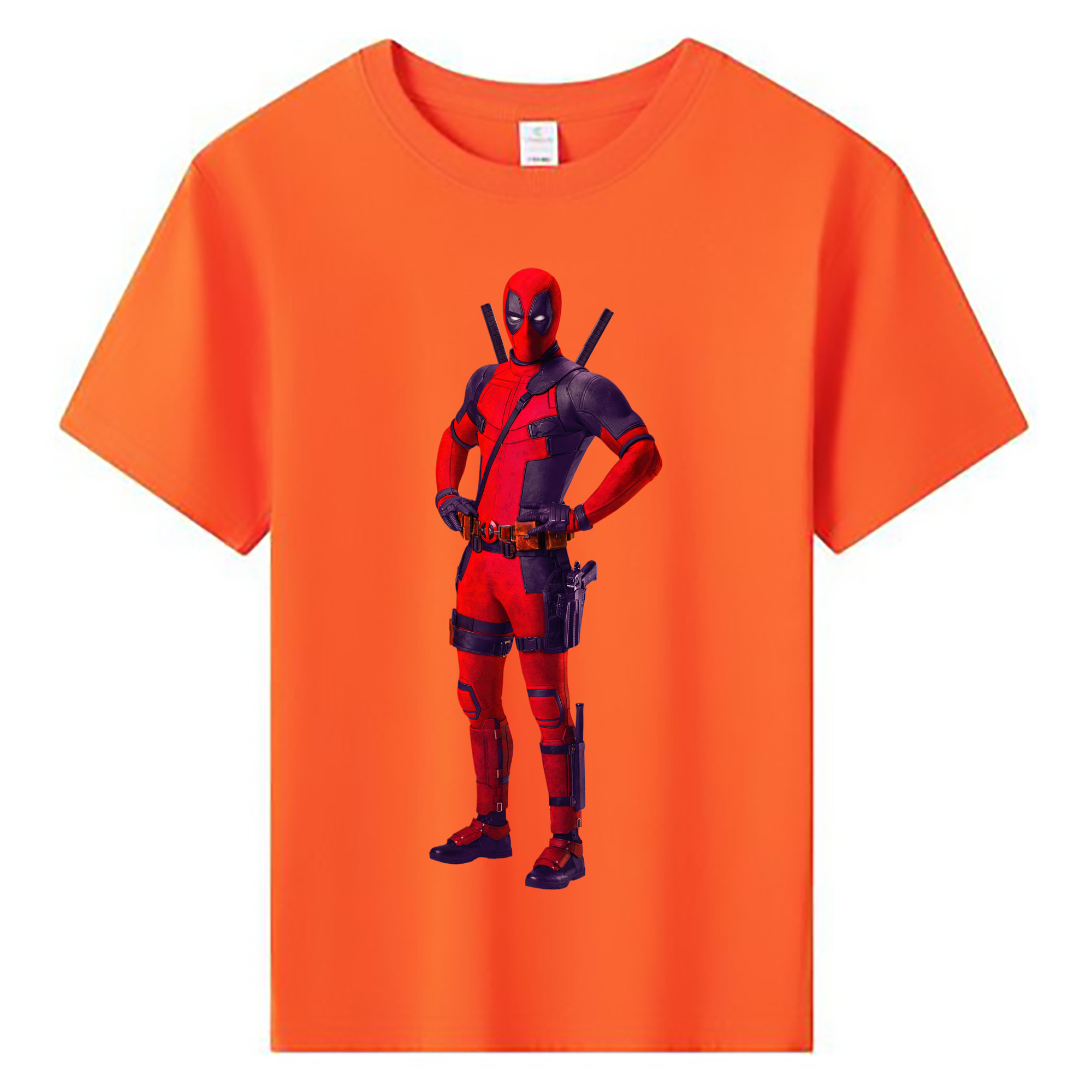 （画像用） Deadpool デッドプール 綿100％キッズTシャツ（フロントプリント）