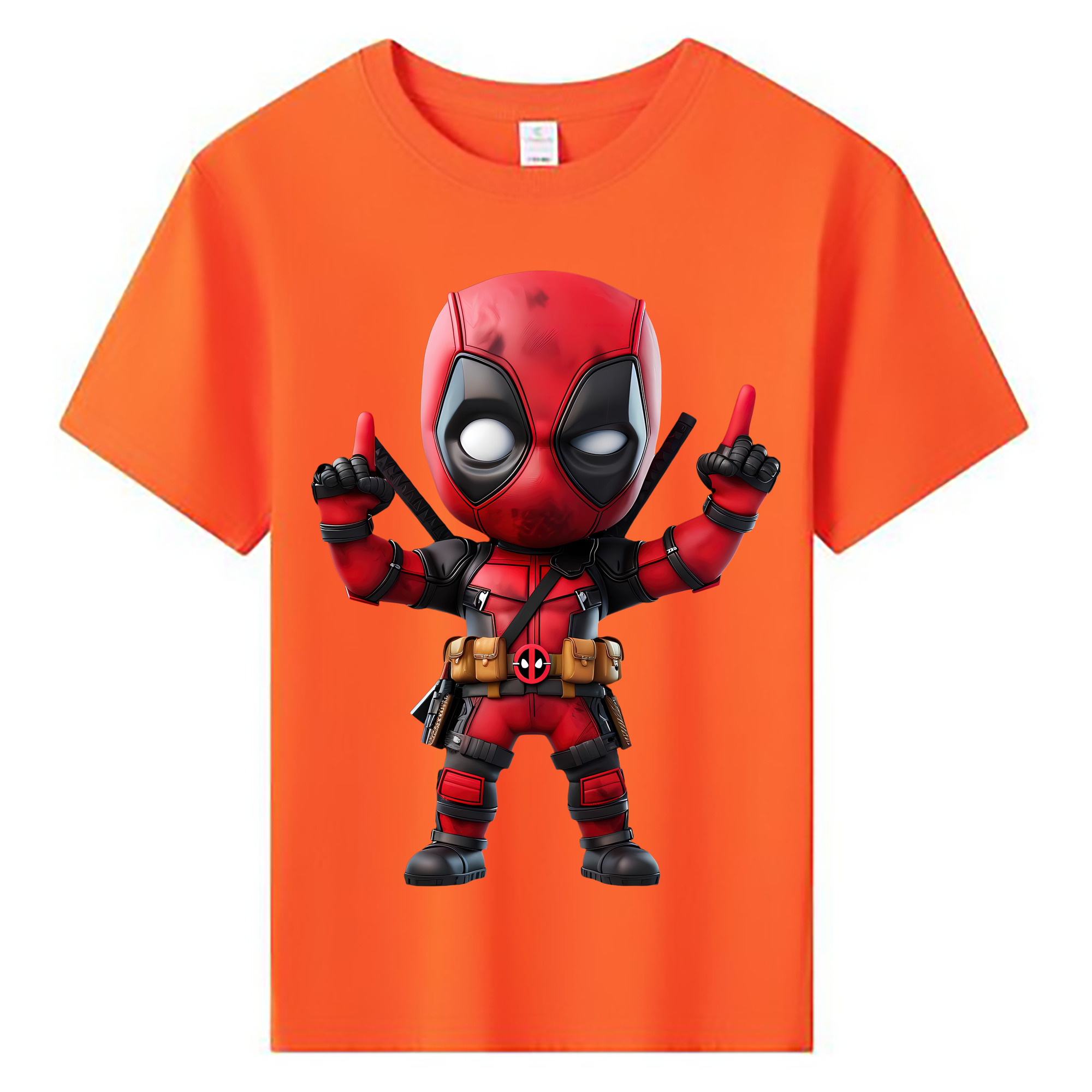 （画像用） Deadpool デッドプール 綿100％キッズTシャツ（フロントプリント）