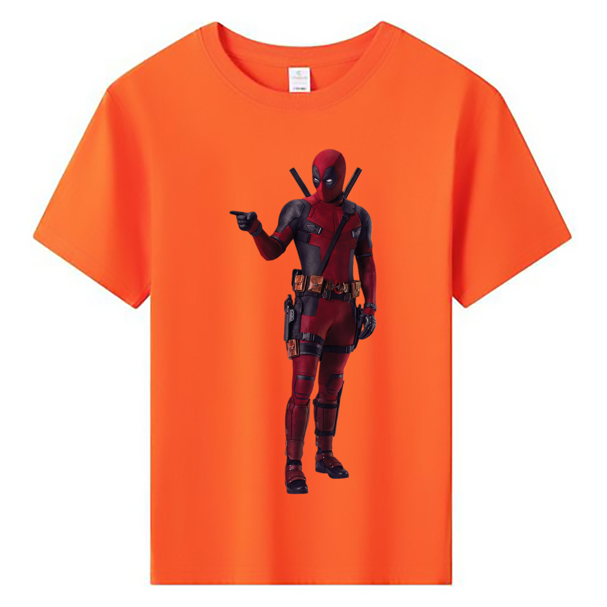 （画像用） Deadpool デッドプール 綿100％キッズTシャツ（フロントプリント）