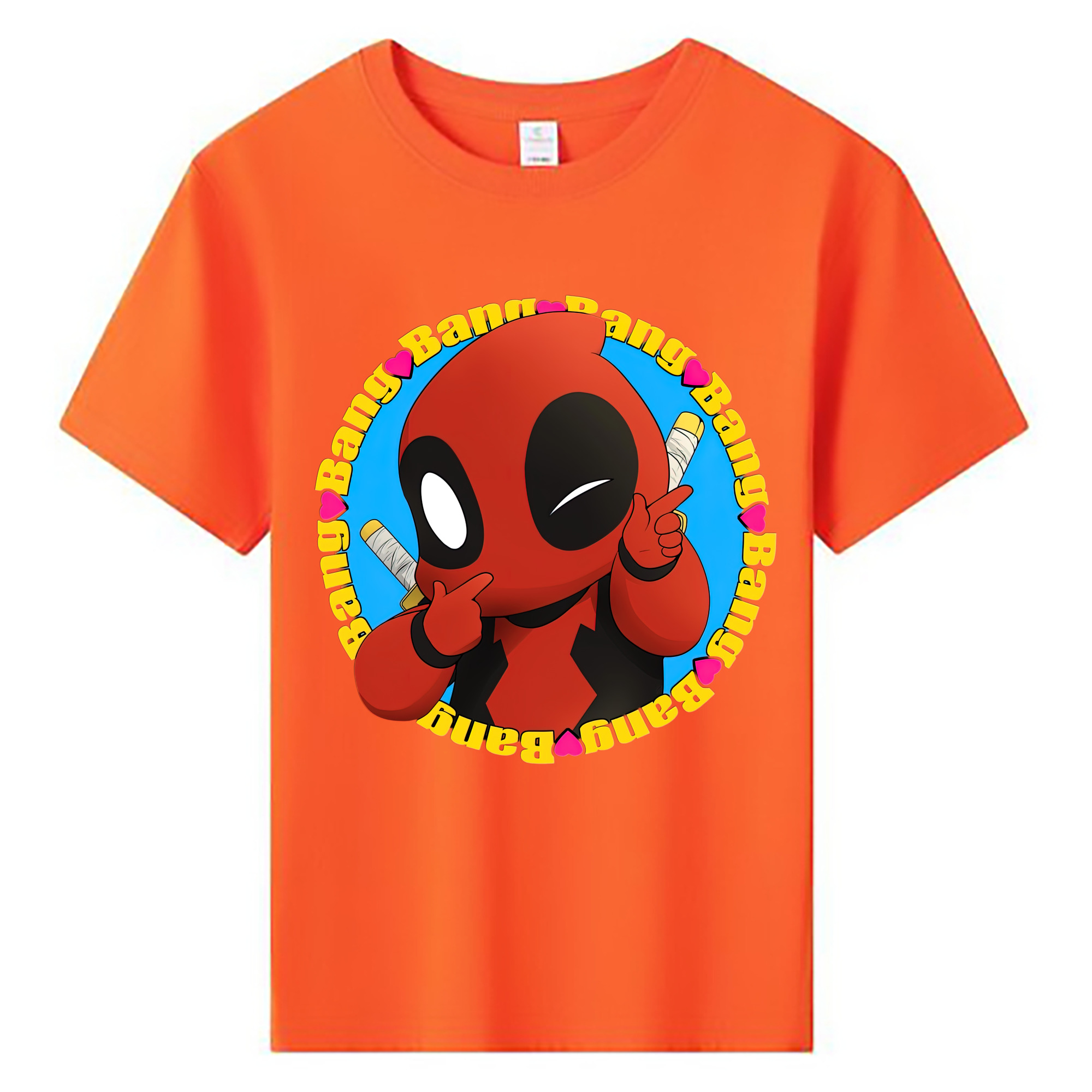 （画像用） Deadpool デッドプール 綿100％キッズTシャツ（フロントプリント）