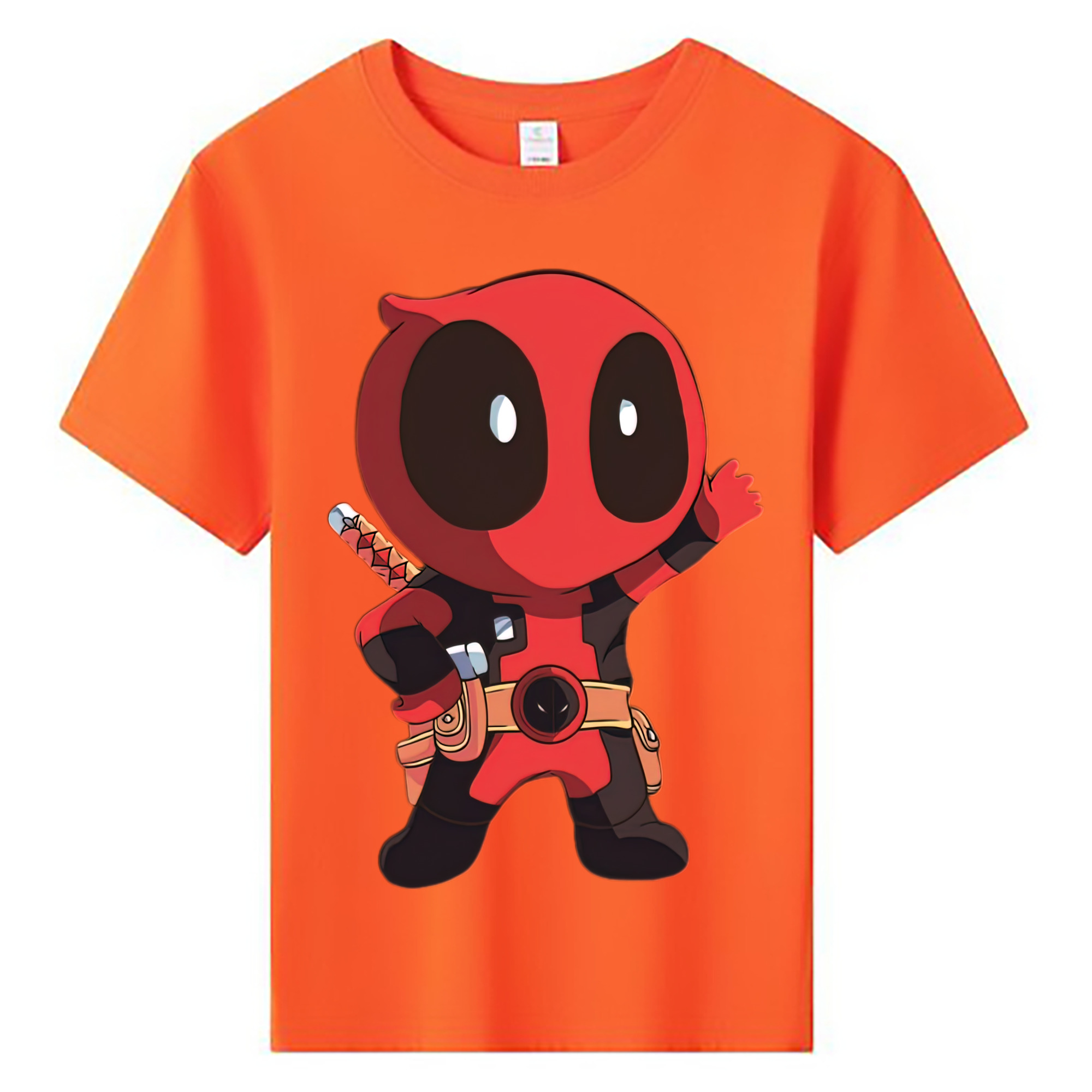 （画像用） Deadpool デッドプール 綿100％キッズTシャツ（フロントプリント）