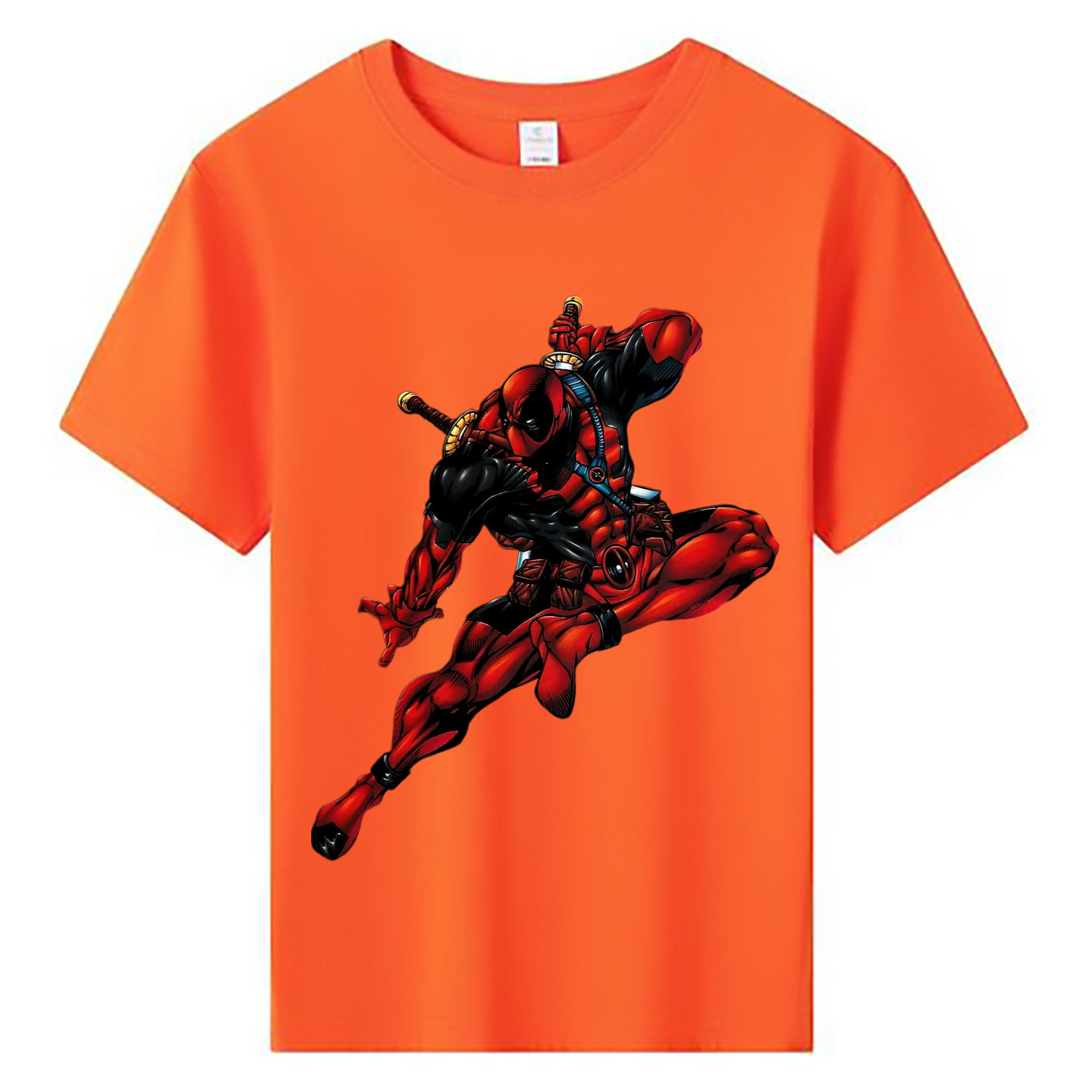 （画像用） Deadpool デッドプール 綿100％キッズTシャツ（フロントプリント）