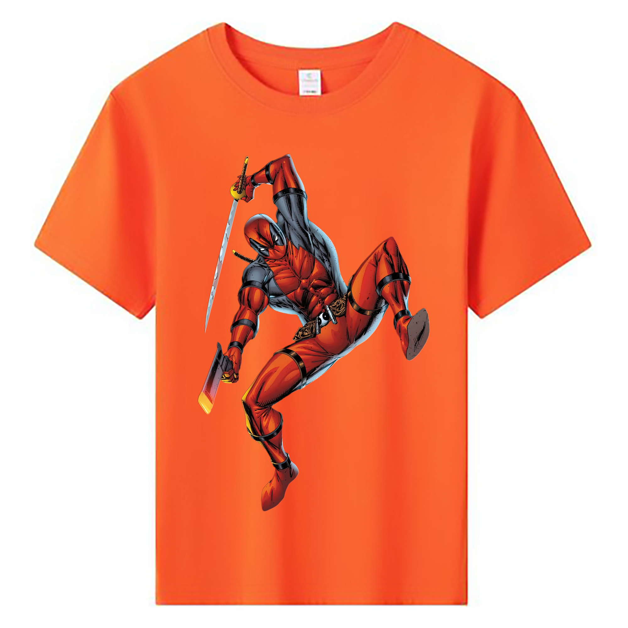 （画像用） Deadpool デッドプール 綿100％キッズTシャツ（フロントプリント）