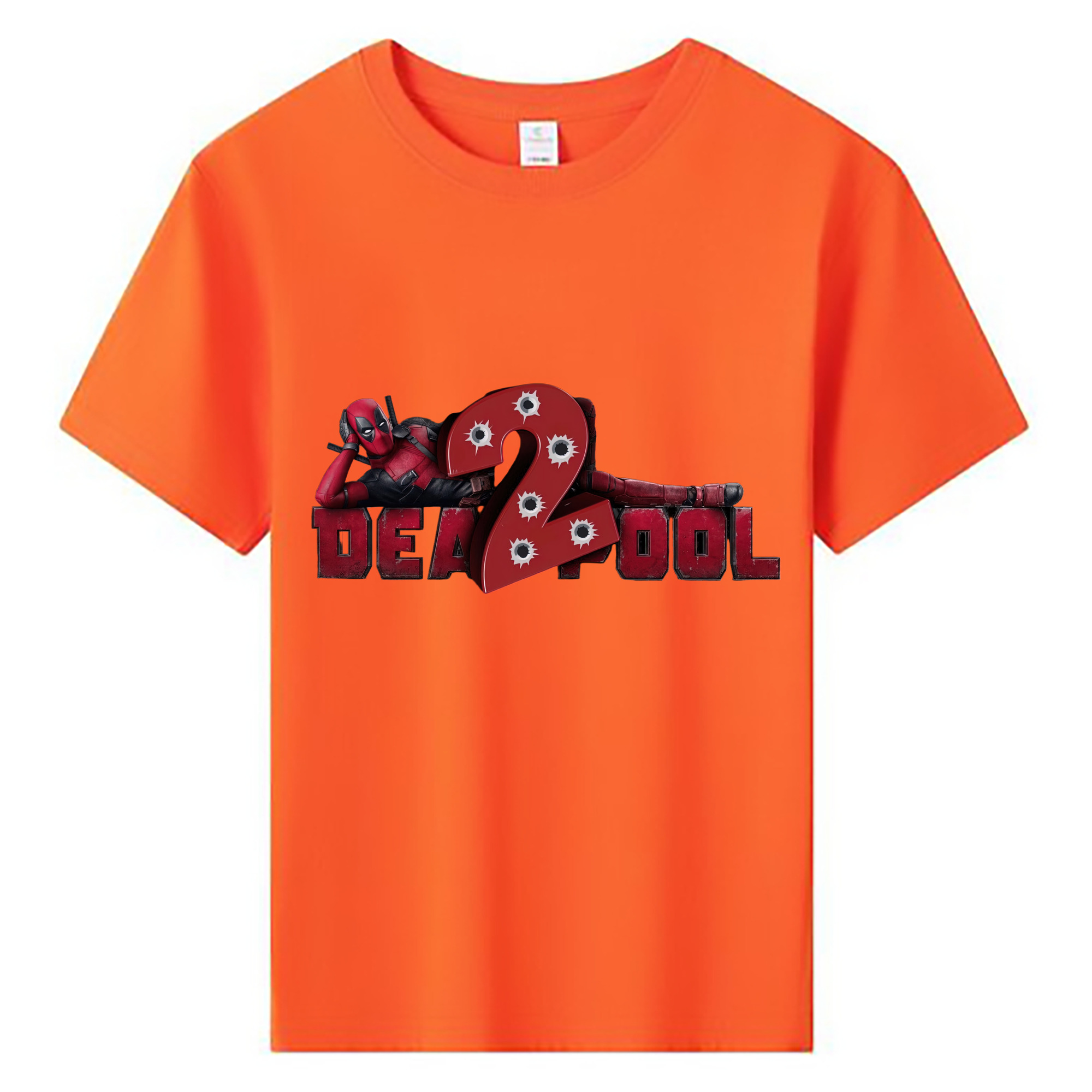 （画像用） Deadpool デッドプール 綿100％キッズTシャツ（フロントプリント）