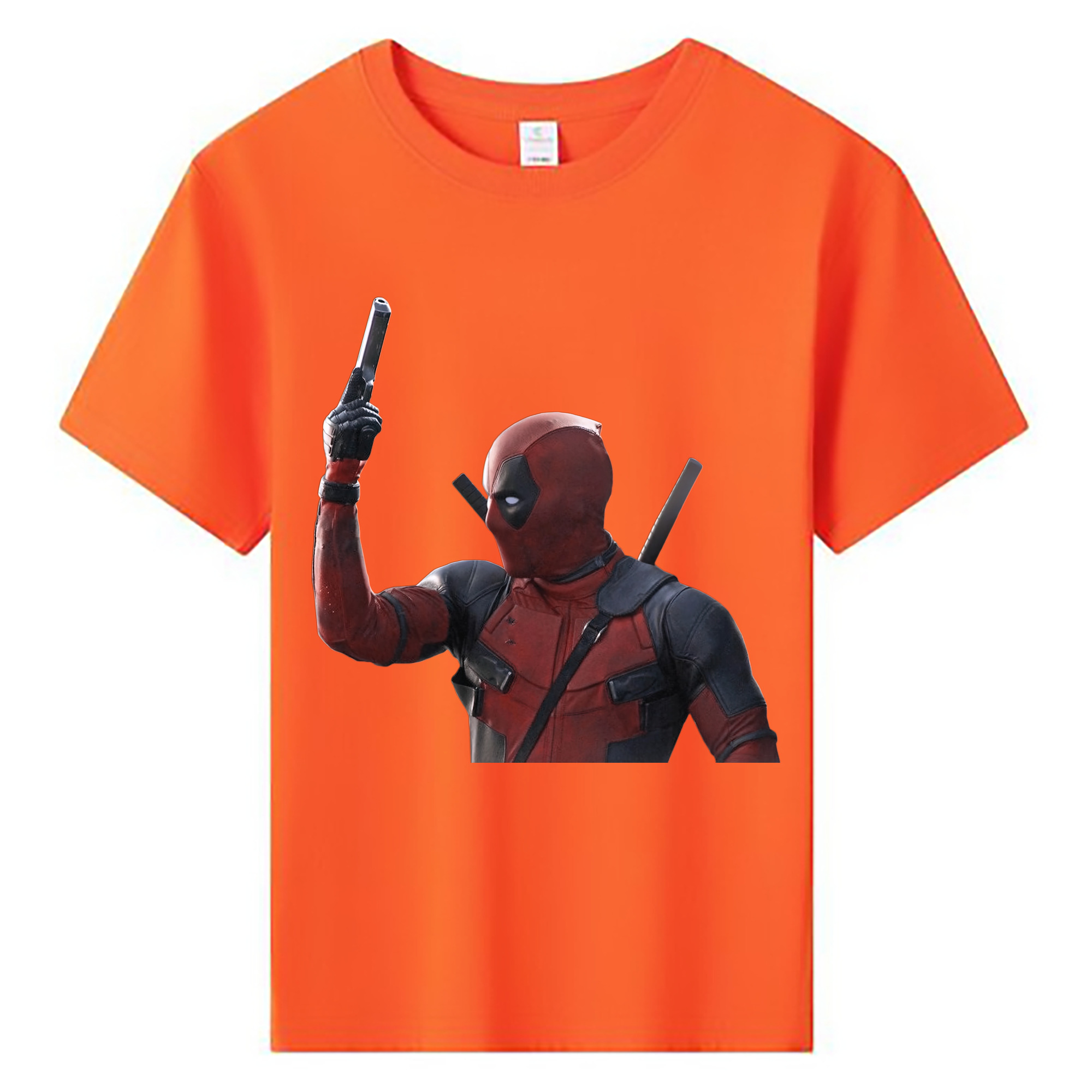 （画像用） Deadpool デッドプール 綿100％キッズTシャツ（フロントプリント）