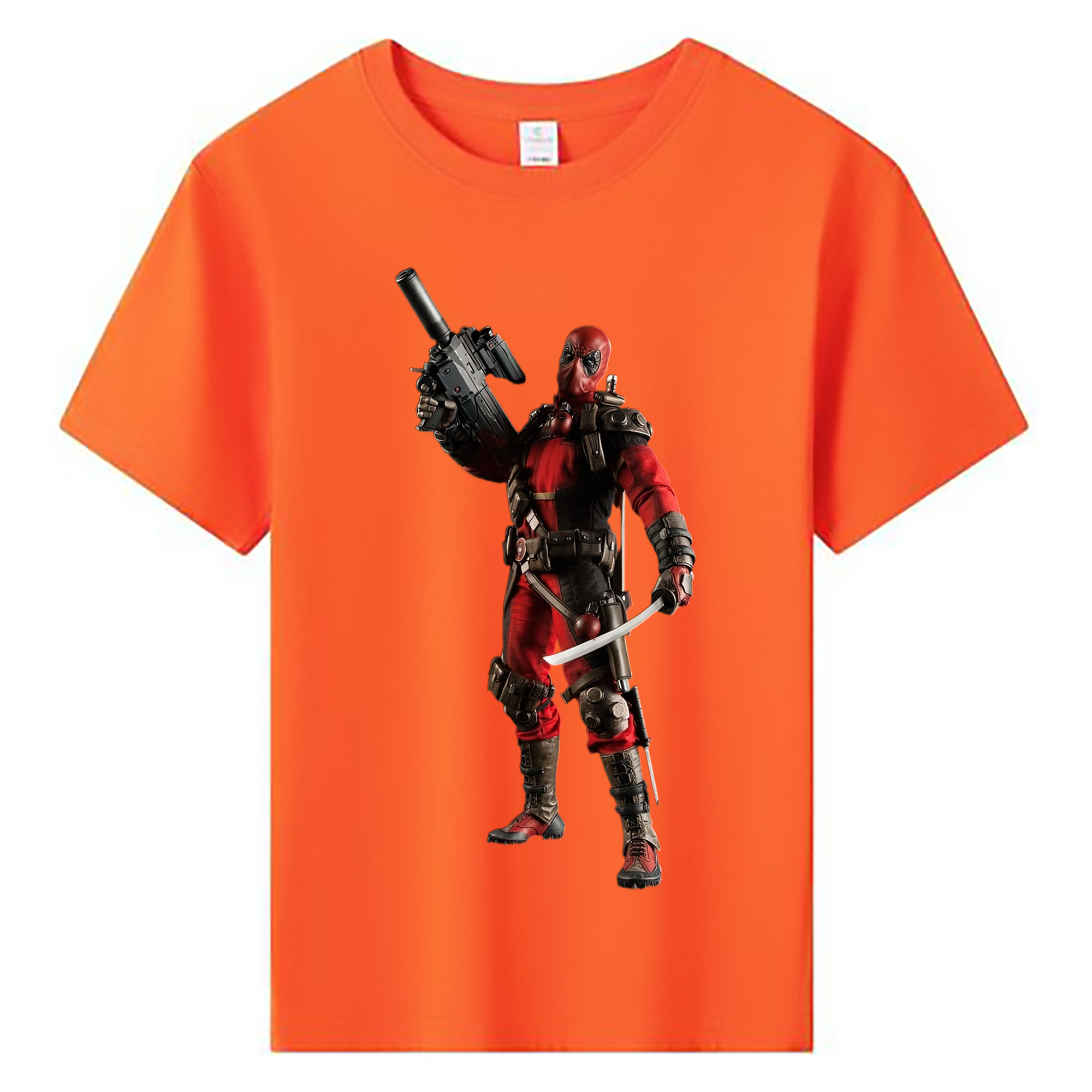 （画像用） Deadpool デッドプール 綿100％キッズTシャツ（フロントプリント）