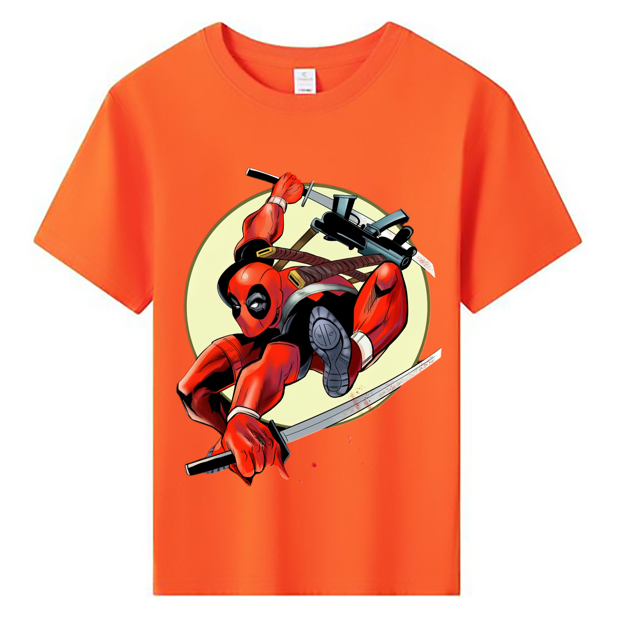 （画像用） Deadpool デッドプール 綿100％キッズTシャツ（フロントプリント）