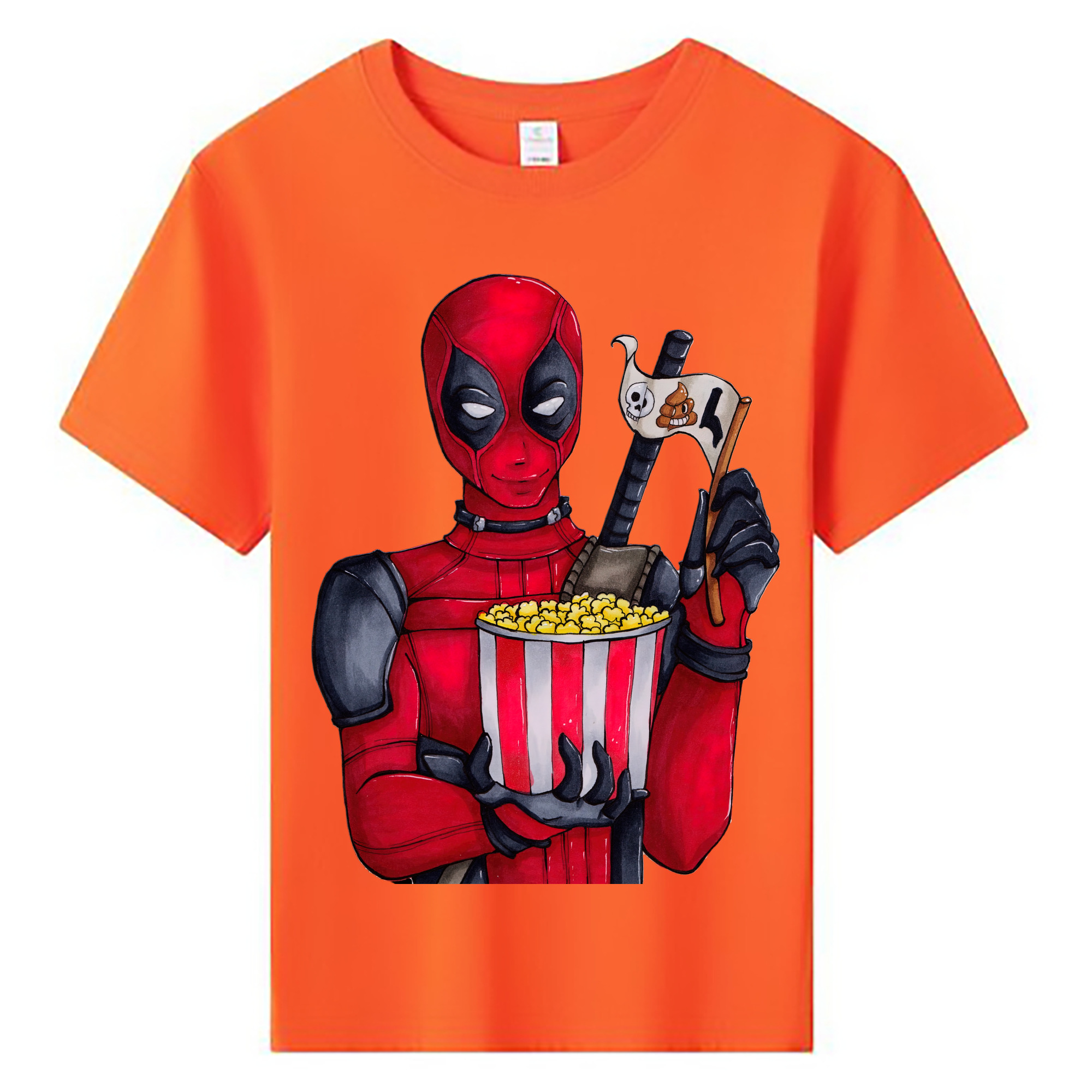 （画像用） Deadpool デッドプール 綿100％キッズTシャツ（フロントプリント）