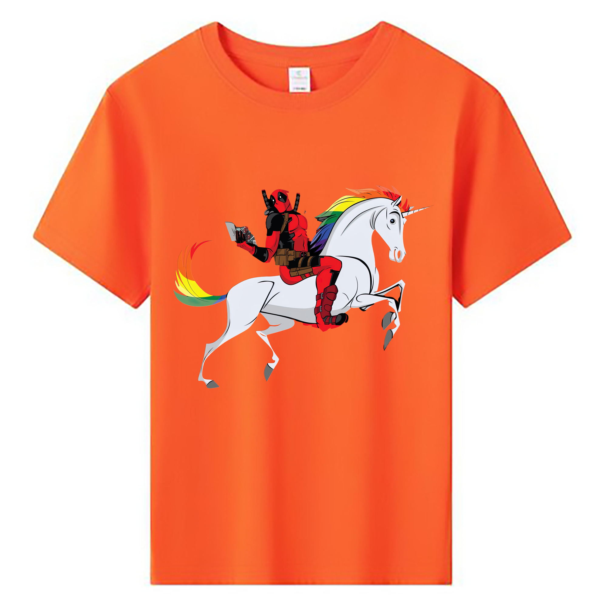 （画像用） Deadpool デッドプール 綿100％キッズTシャツ（フロントプリント）