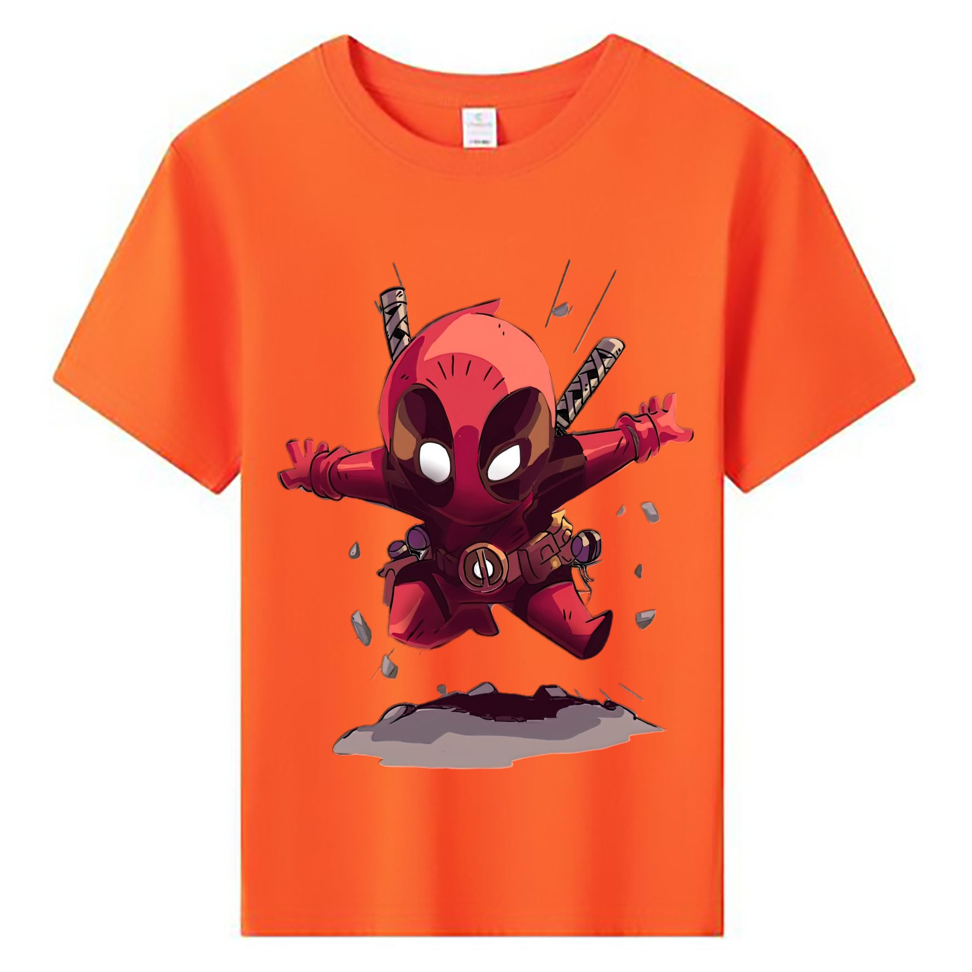 （画像用） Deadpool デッドプール 綿100％キッズTシャツ（フロントプリント）