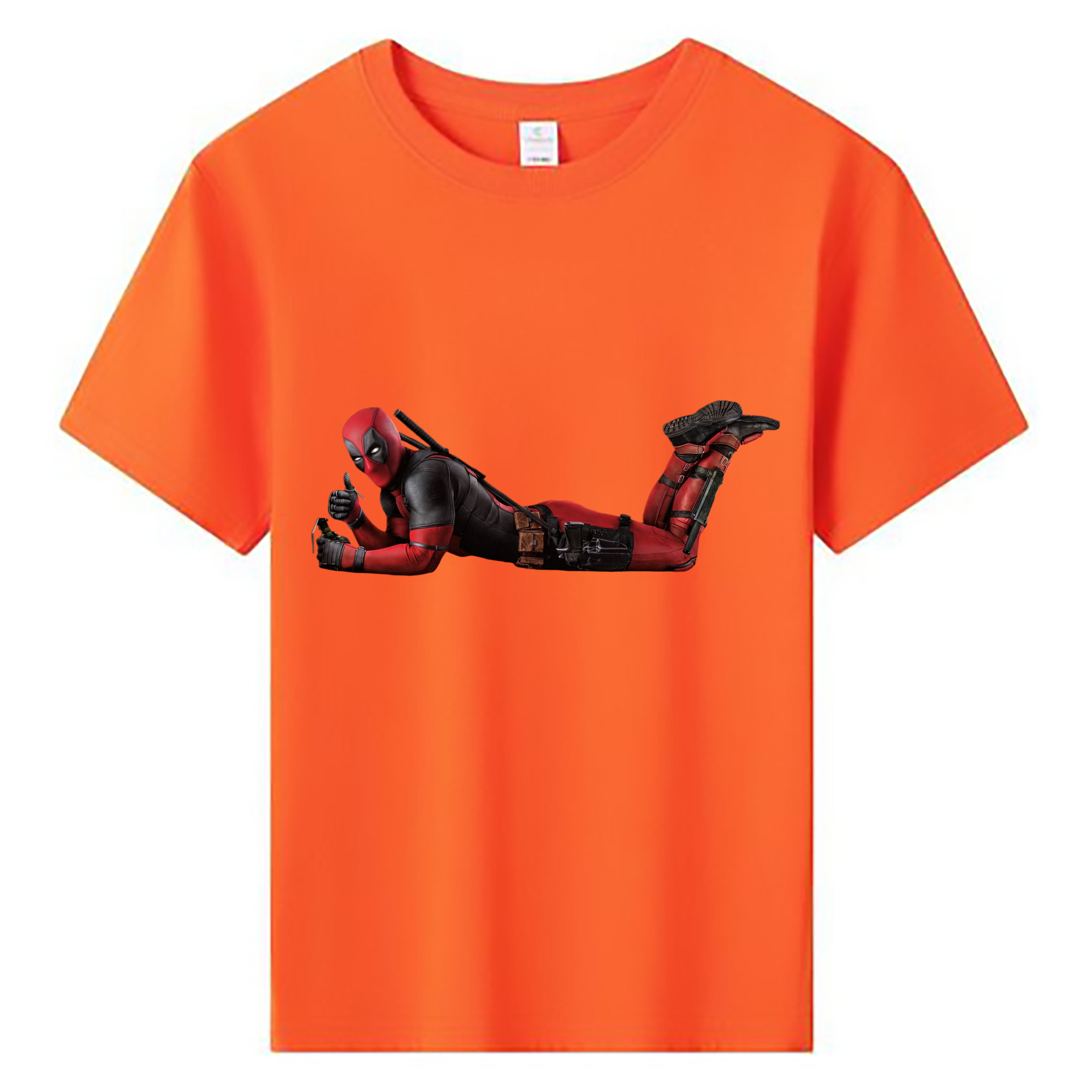 （画像用） Deadpool デッドプール 綿100％キッズTシャツ（フロントプリント）