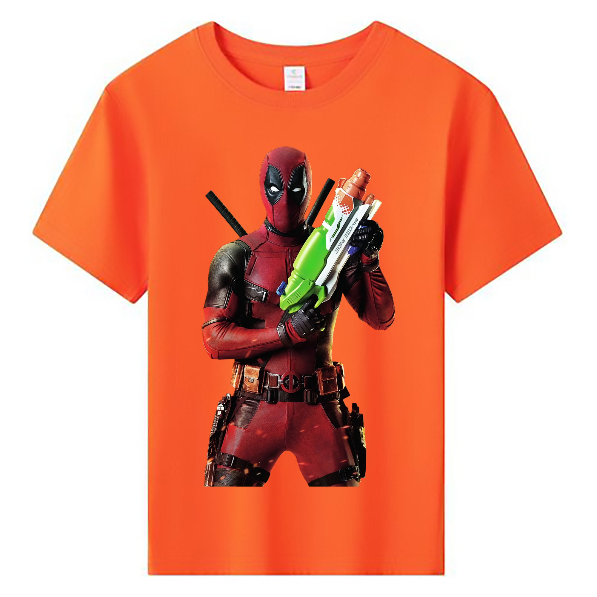 （画像用） Deadpool デッドプール 綿100％キッズTシャツ（フロントプリント）