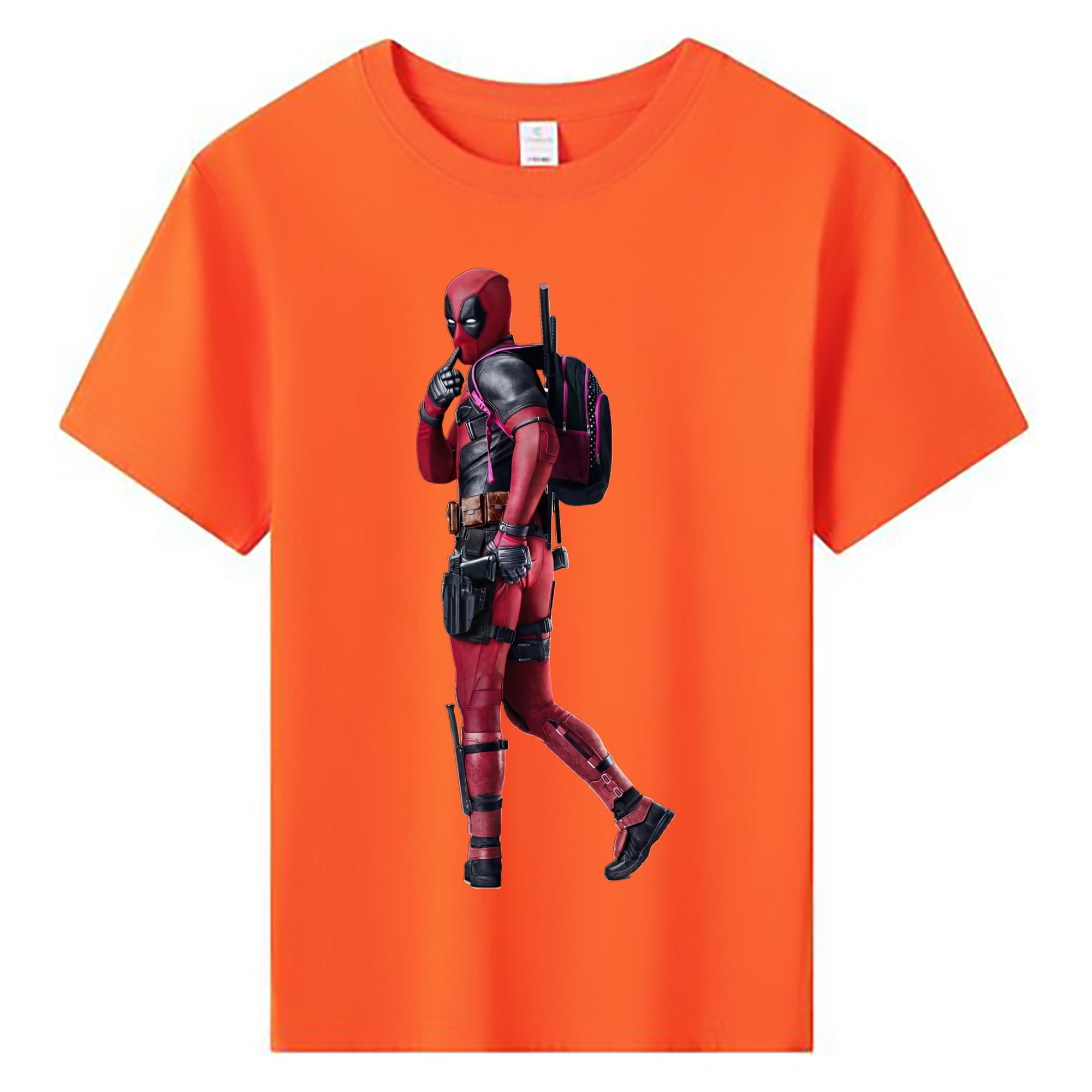 （画像用） Deadpool デッドプール 綿100％キッズTシャツ（フロントプリント）