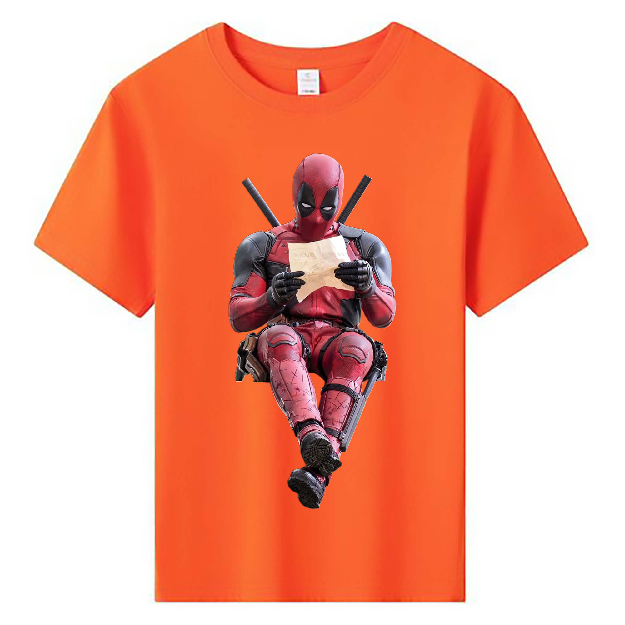 （画像用） Deadpool デッドプール 綿100％キッズTシャツ（フロントプリント）
