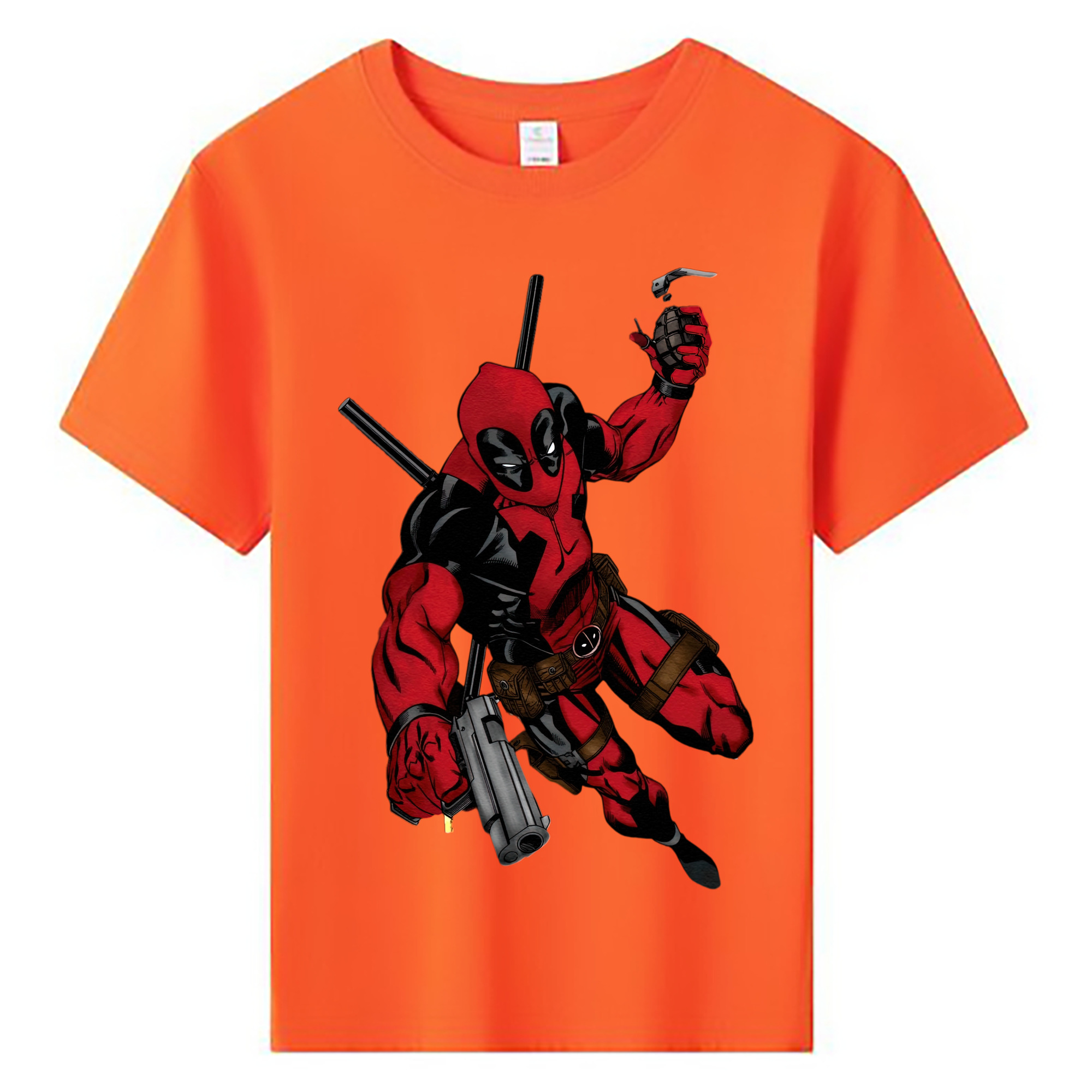 （画像用） Deadpool デッドプール 綿100％キッズTシャツ（フロントプリント）