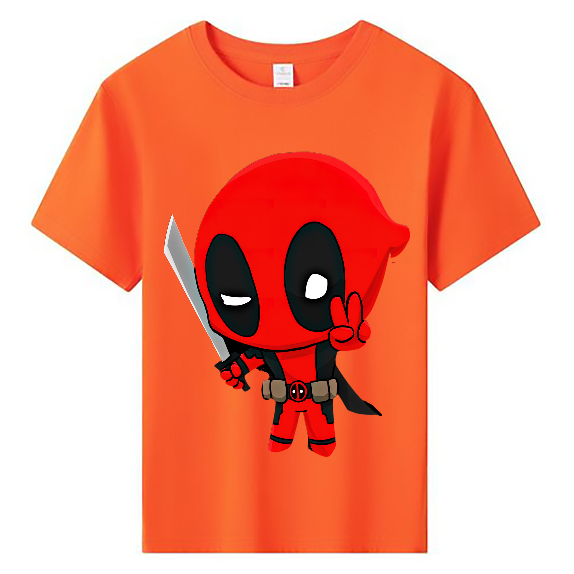 （画像用） Deadpool デッドプール 綿100％キッズTシャツ（フロントプリント）