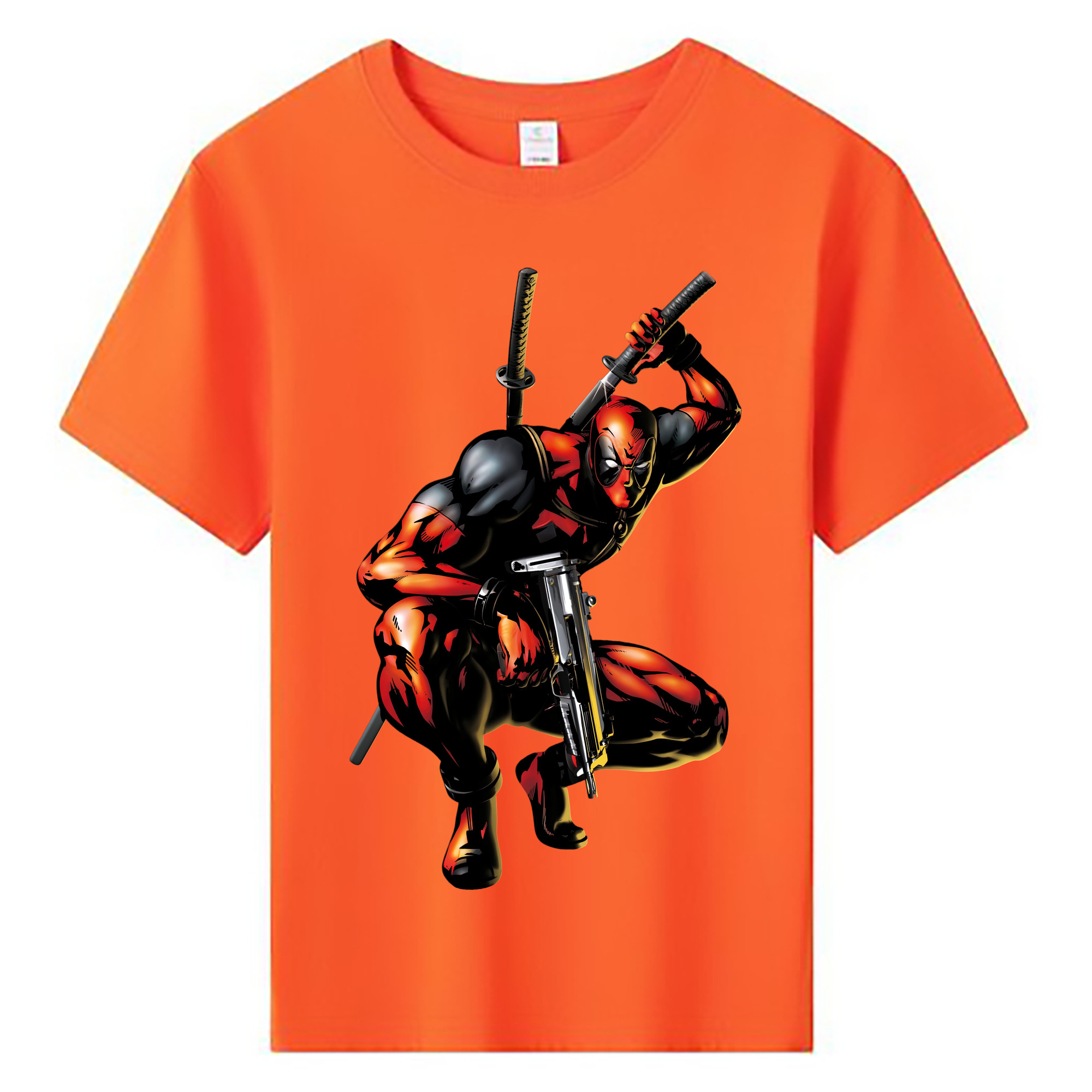 （画像用） Deadpool デッドプール 綿100％キッズTシャツ（フロントプリント）