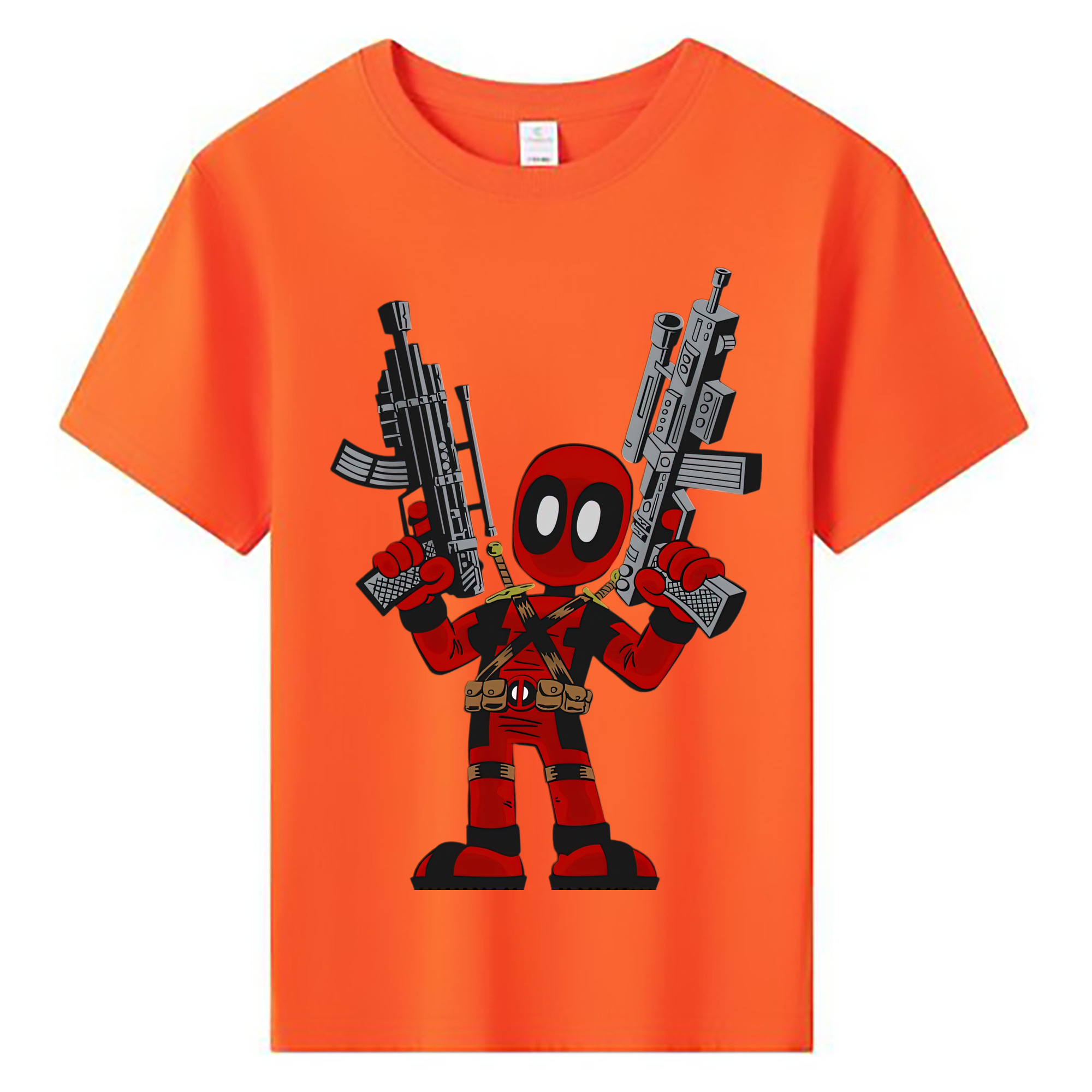 Deadpool デッドプール 綿100％キッズTシャツ（フロントプリント）