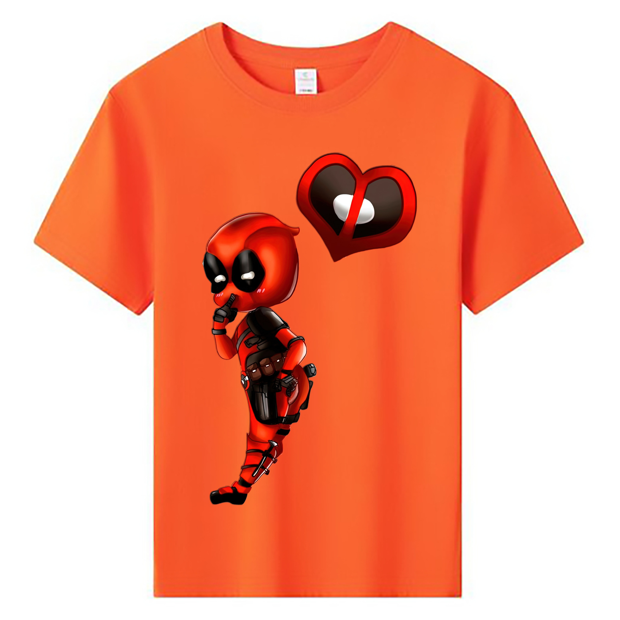 （画像用） Deadpool デッドプール 綿100％キッズTシャツ（フロントプリント）