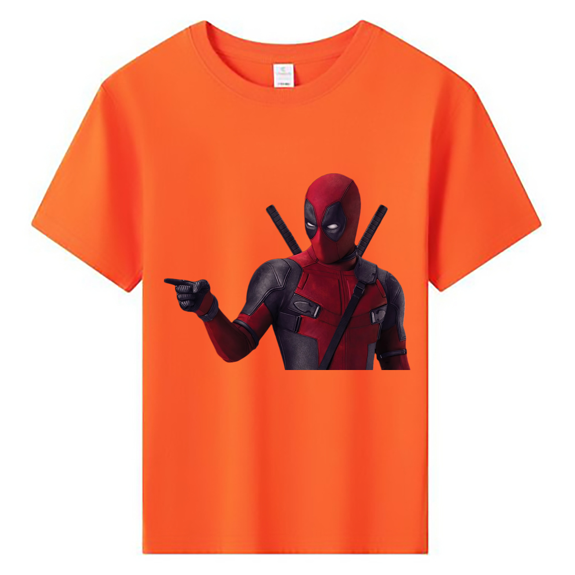 （画像用） Deadpool デッドプール 綿100％キッズTシャツ（フロントプリント）