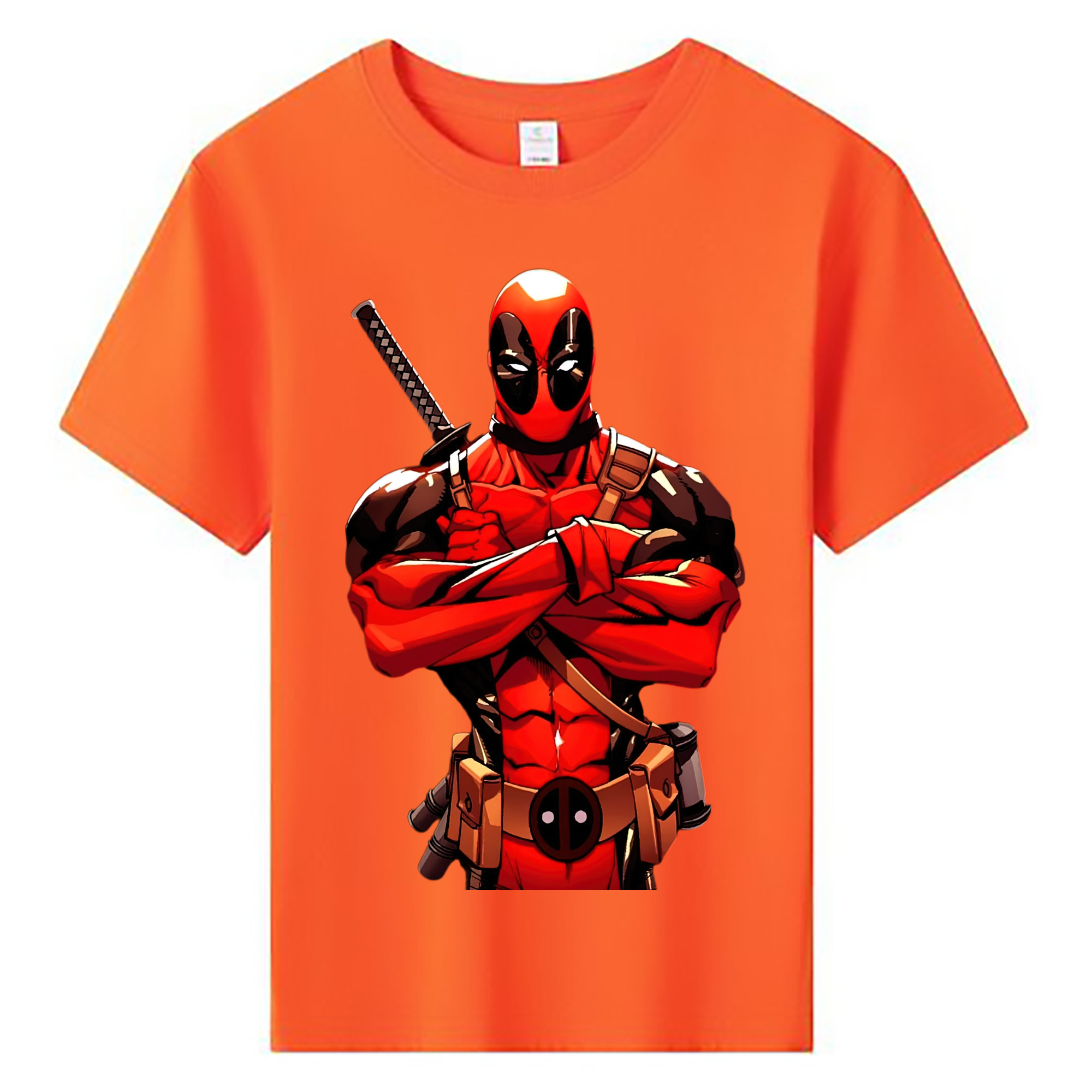 （画像用） Deadpool デッドプール 綿100％キッズTシャツ（フロントプリント）