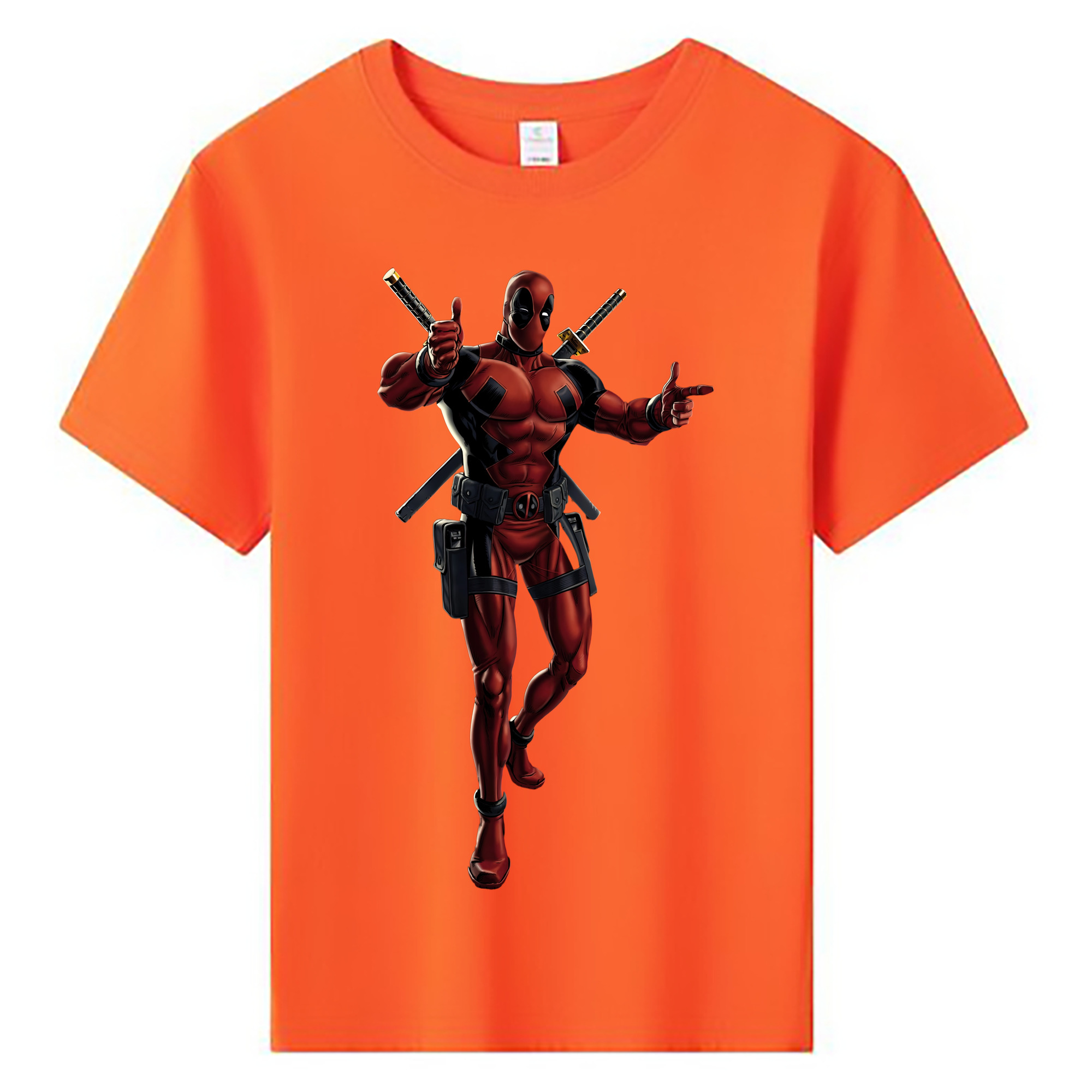 （画像用） Deadpool デッドプール 綿100％キッズTシャツ（フロントプリント）