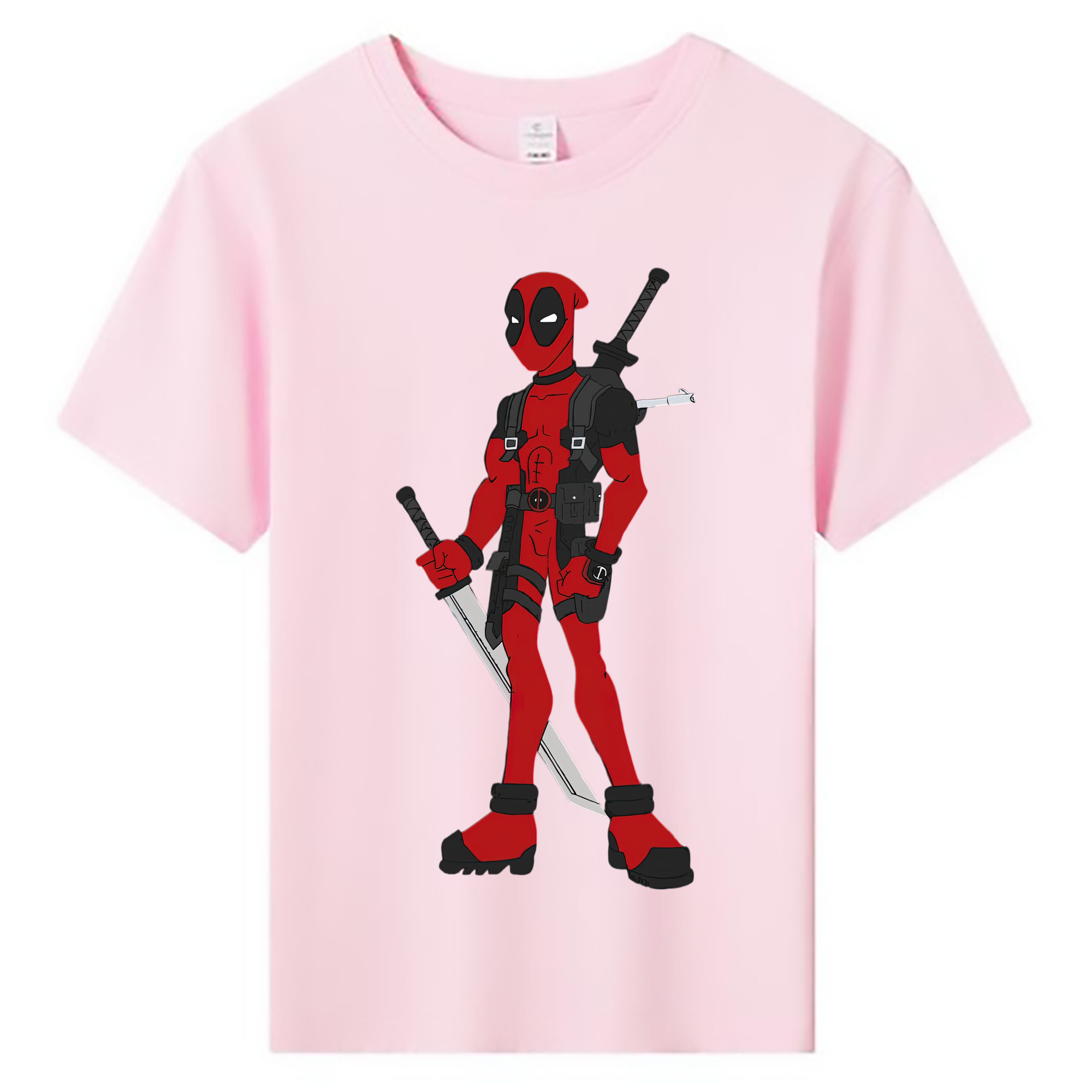 （画像用） Deadpool デッドプール 綿100％キッズTシャツ（フロントプリント）