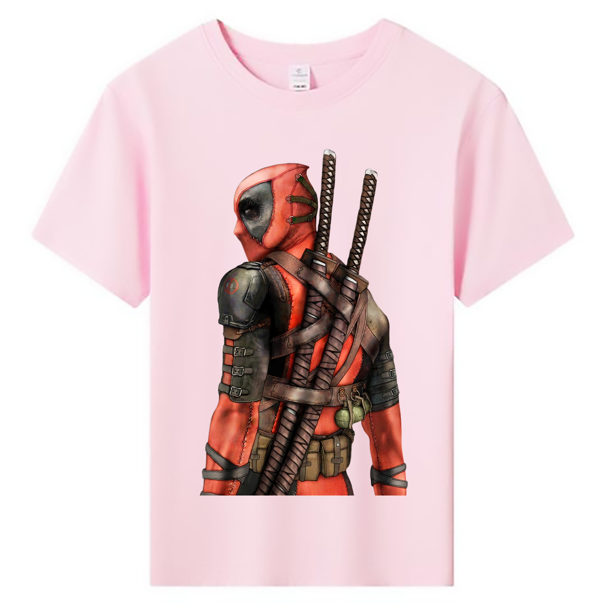 （画像用） Deadpool デッドプール 綿100％キッズTシャツ（フロントプリント）