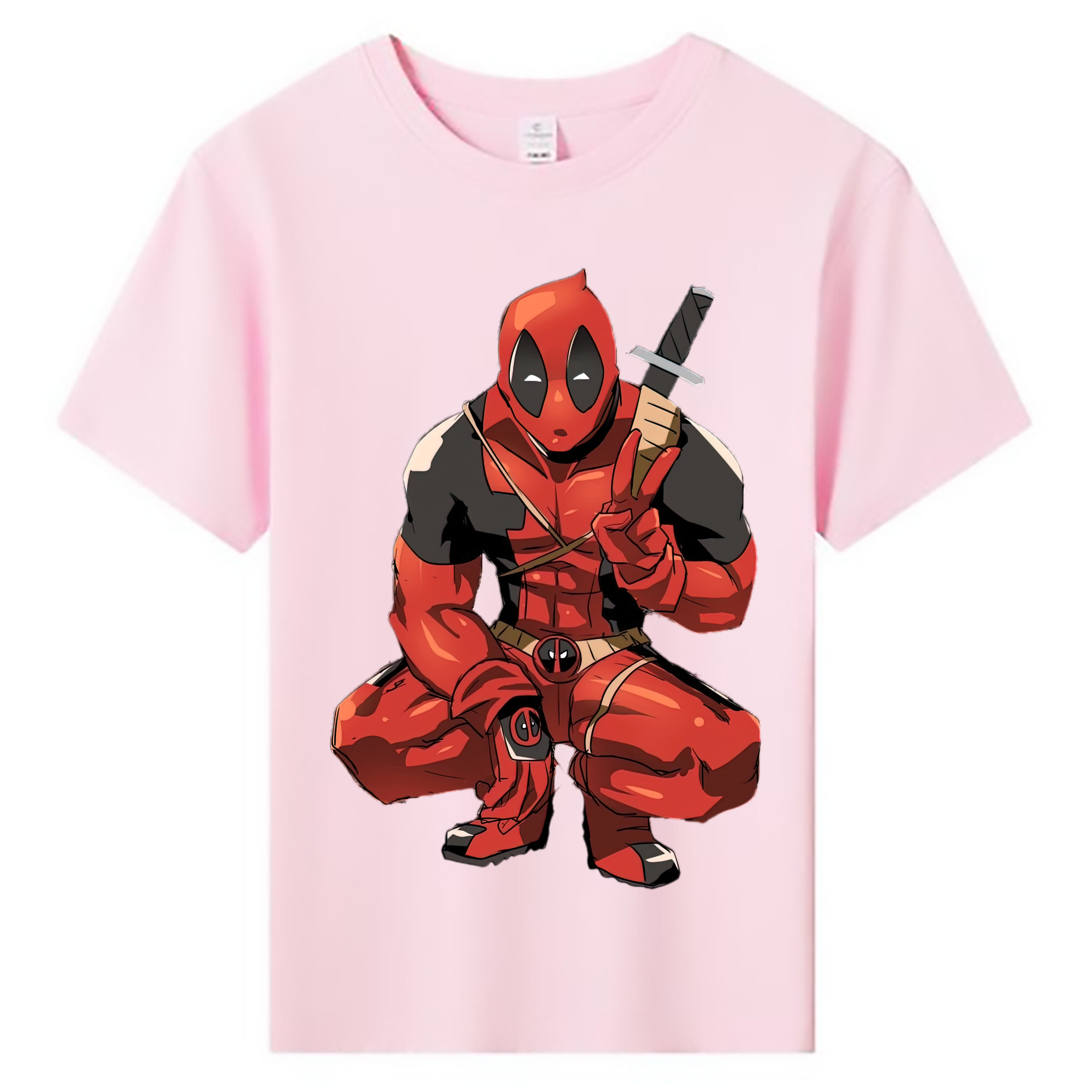 （画像用） Deadpool デッドプール 綿100％キッズTシャツ（フロントプリント）