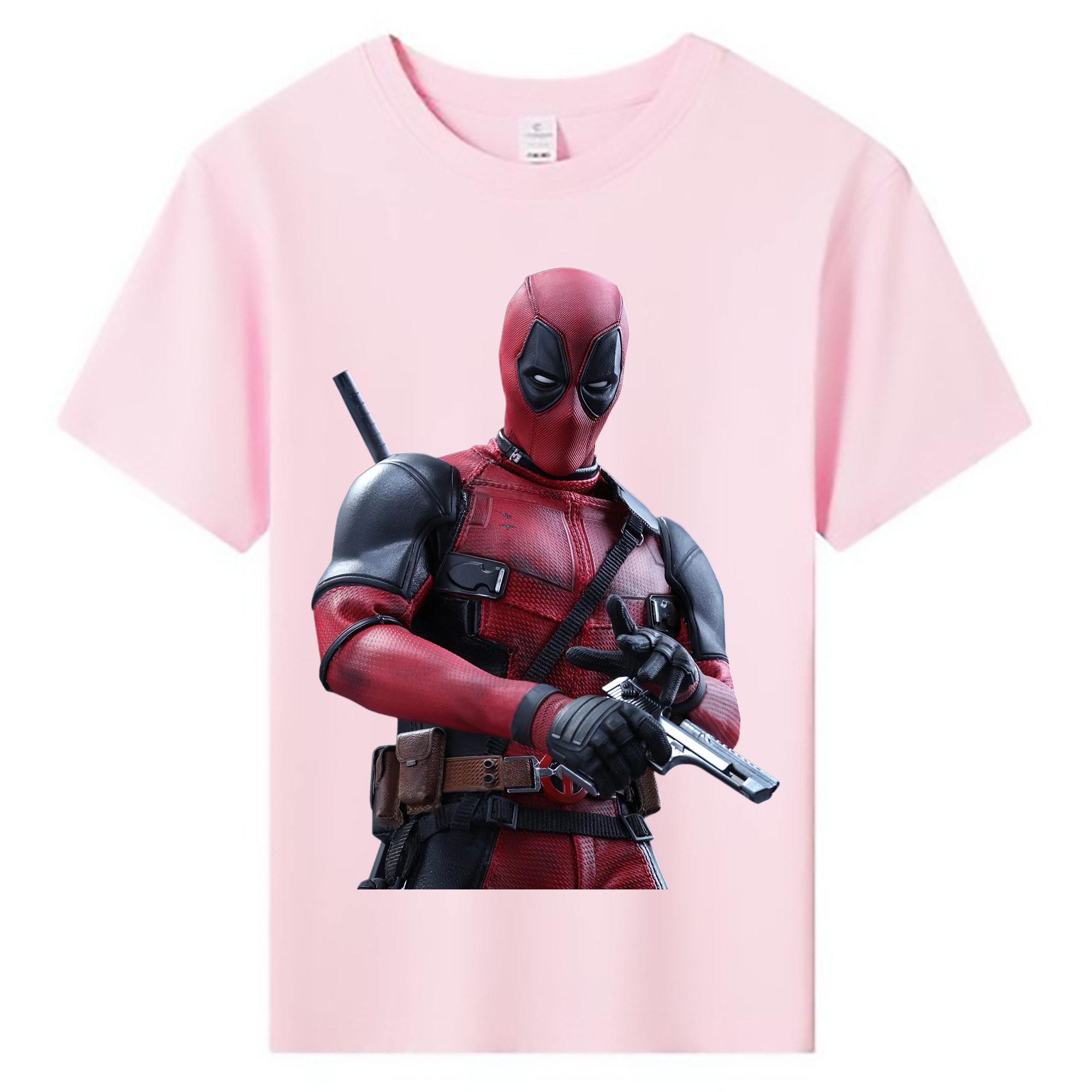 （画像用） Deadpool デッドプール 綿100％キッズTシャツ（フロントプリント）