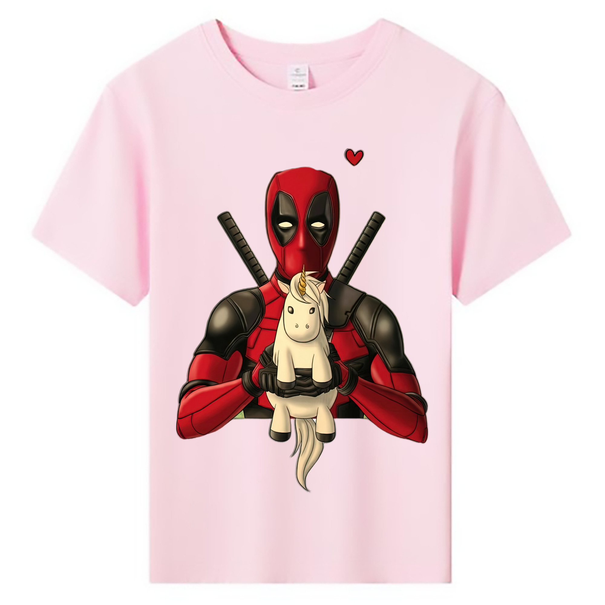 （画像用） Deadpool デッドプール 綿100％キッズTシャツ（フロントプリント）