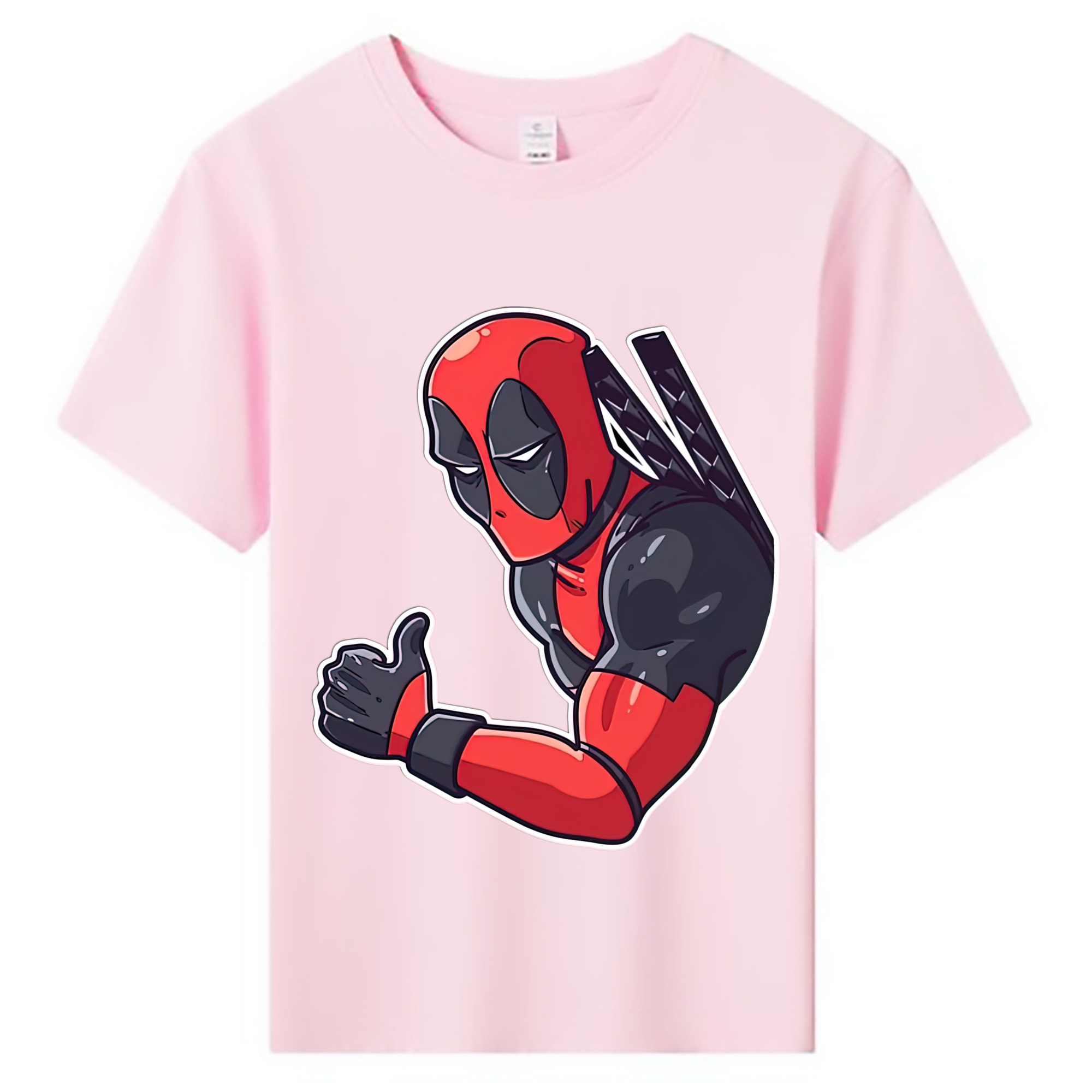 （画像用） Deadpool デッドプール 綿100％キッズTシャツ（フロントプリント）
