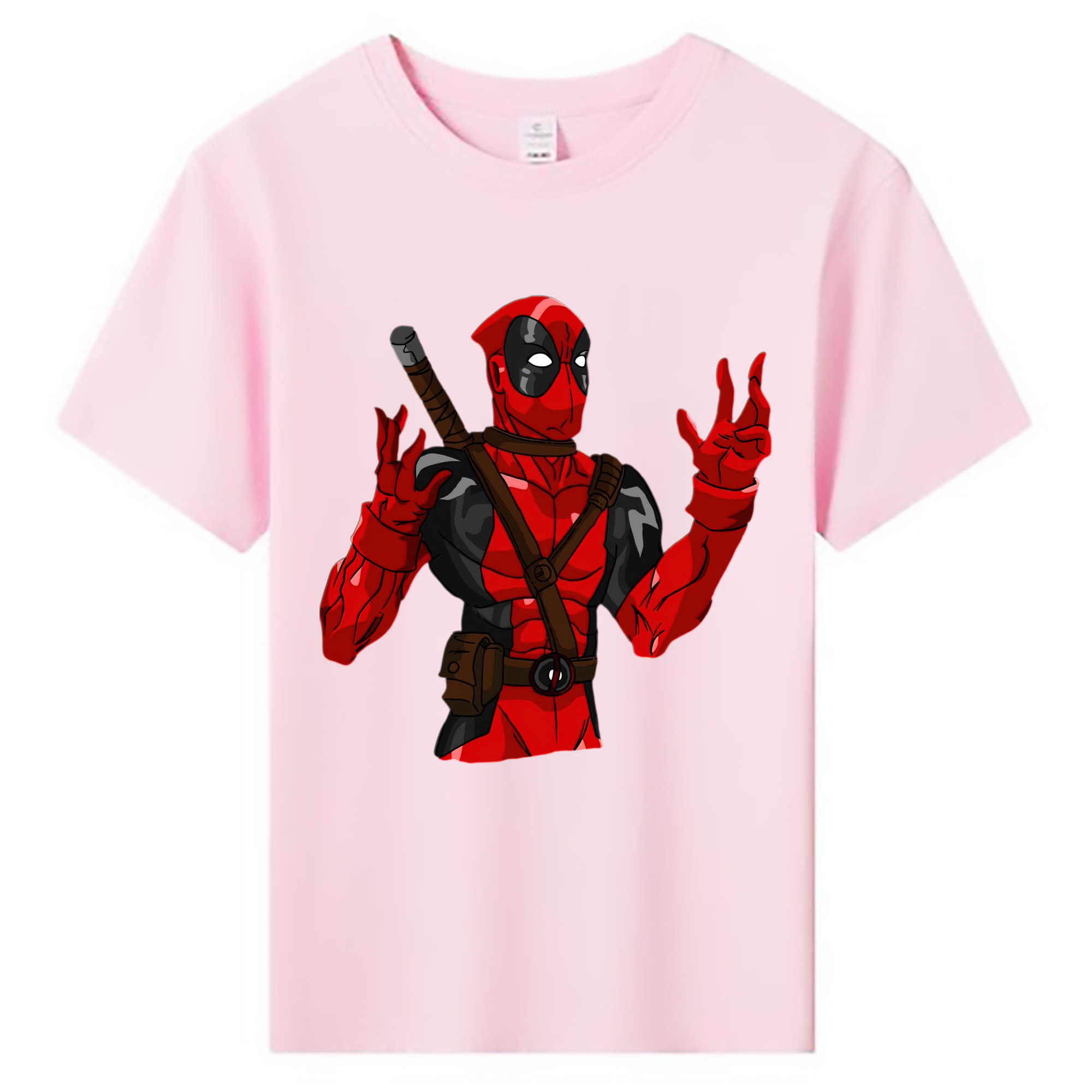 （画像用） Deadpool デッドプール 綿100％キッズTシャツ（フロントプリント）