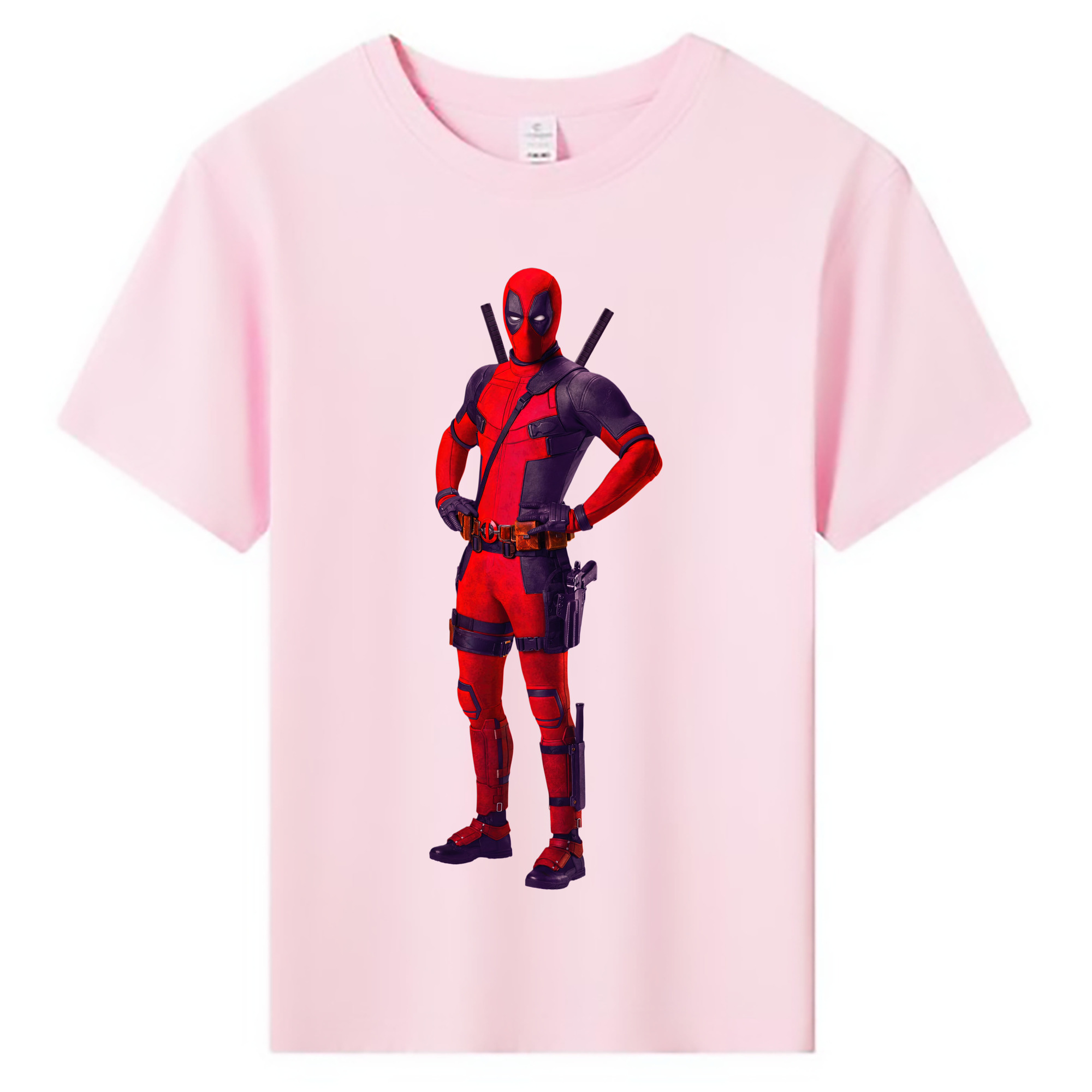 （画像用） Deadpool デッドプール 綿100％キッズTシャツ（フロントプリント）