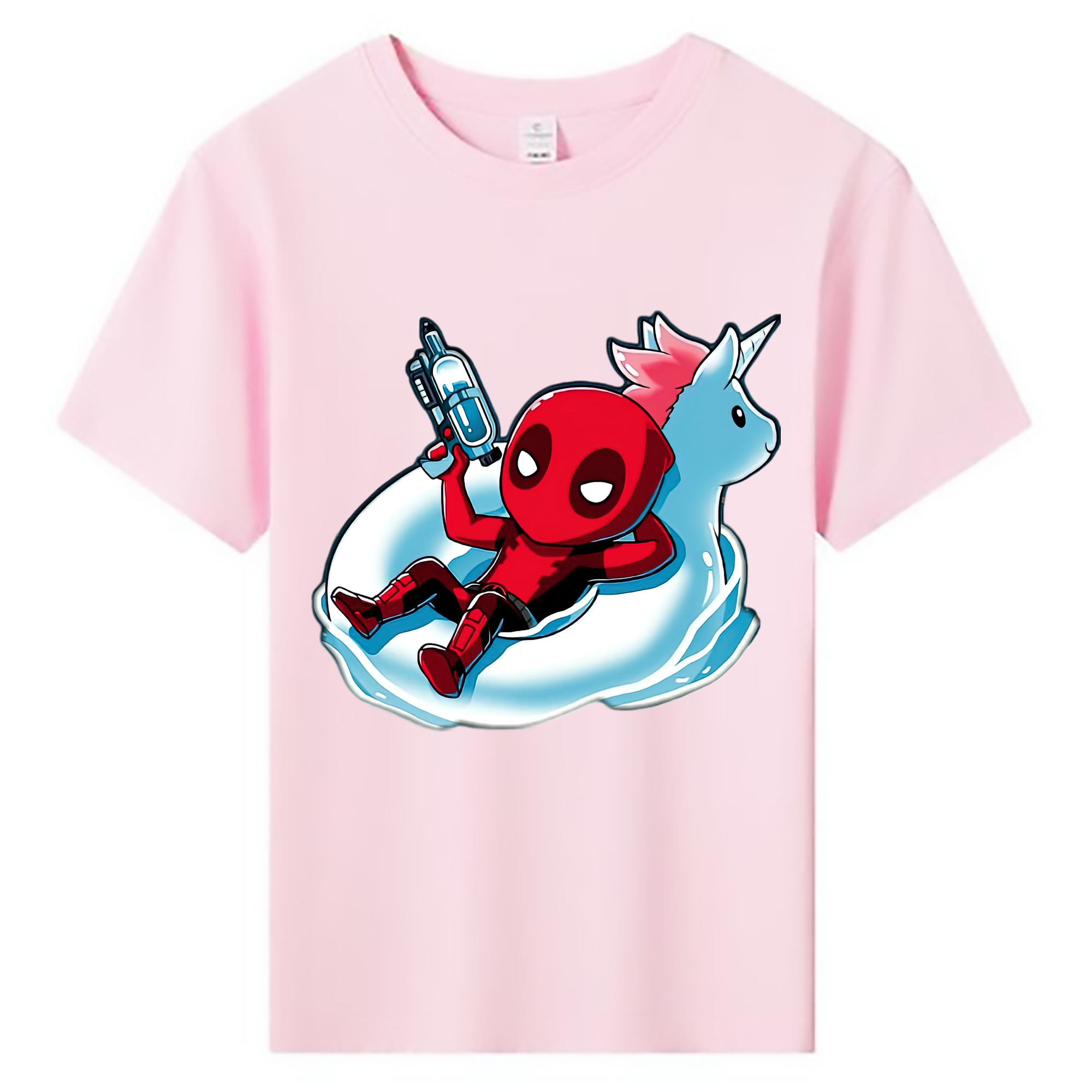 （画像用） Deadpool デッドプール 綿100％キッズTシャツ（フロントプリント）