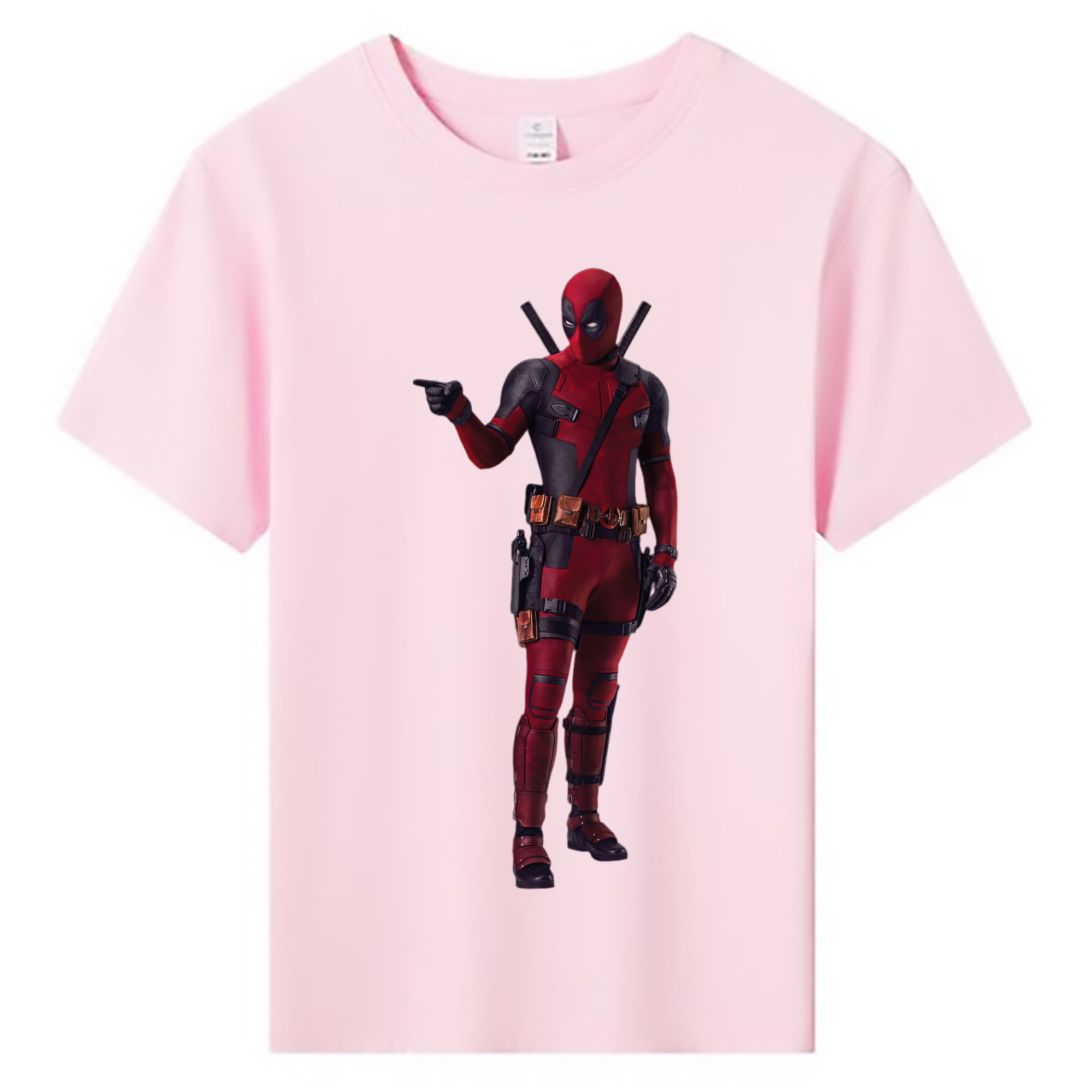 （画像用） Deadpool デッドプール 綿100％キッズTシャツ（フロントプリント）