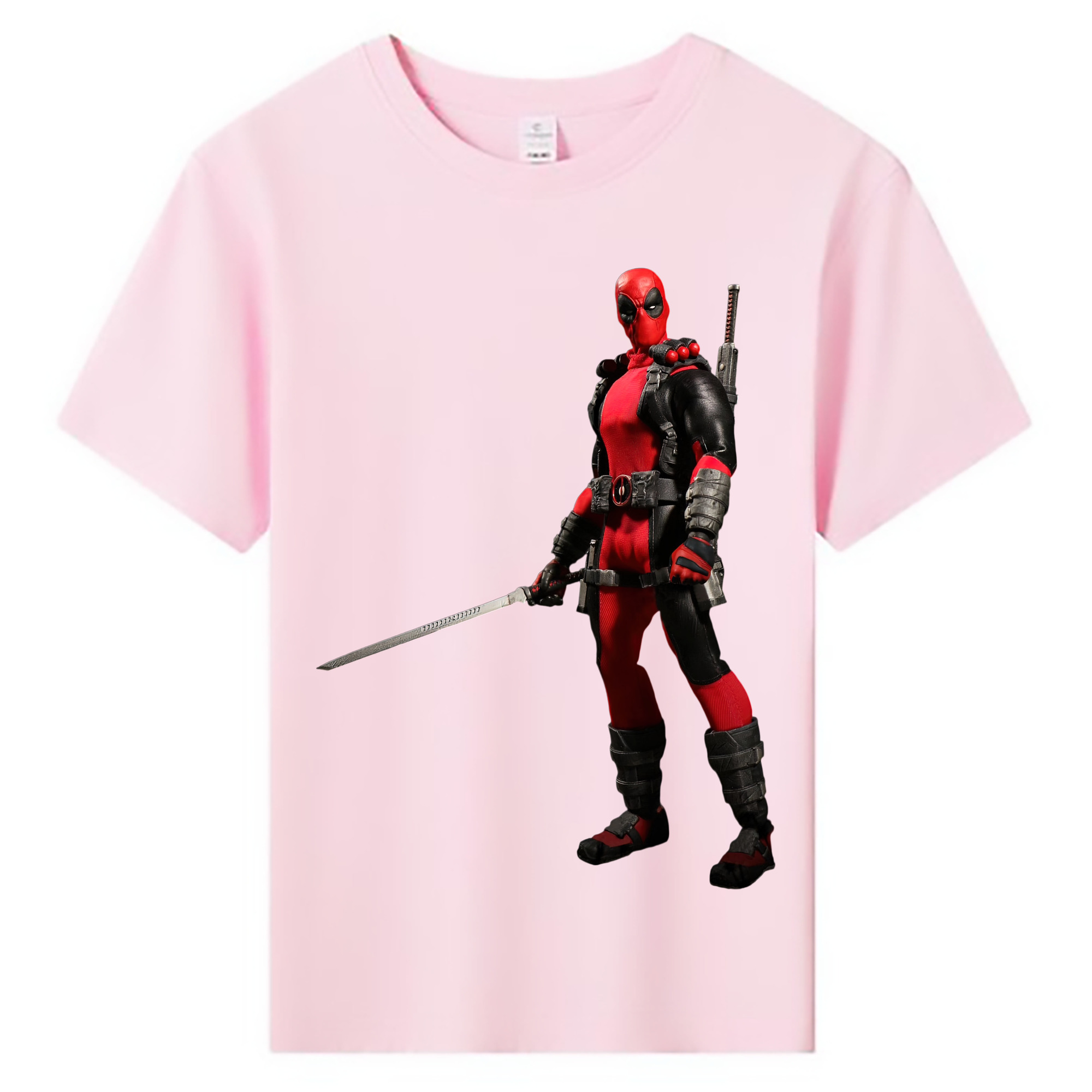 （画像用） Deadpool デッドプール 綿100％キッズTシャツ（フロントプリント）