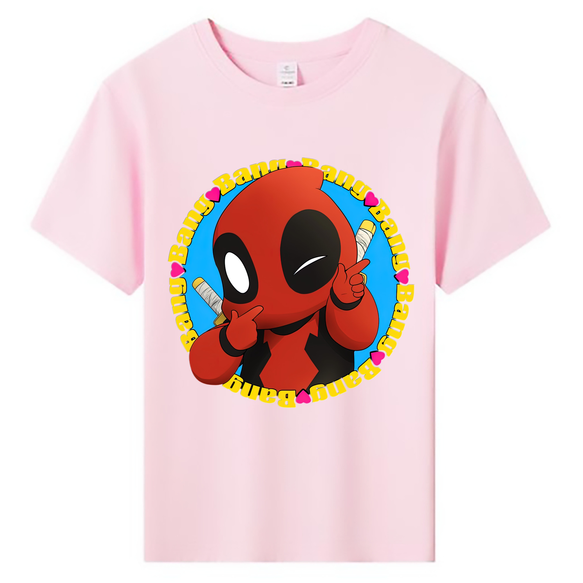（画像用） Deadpool デッドプール 綿100％キッズTシャツ（フロントプリント）